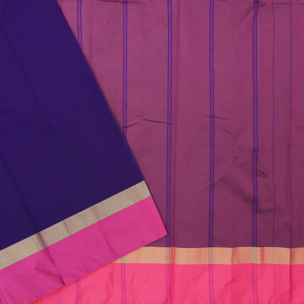 Purple with Pink Arani Silk Saree