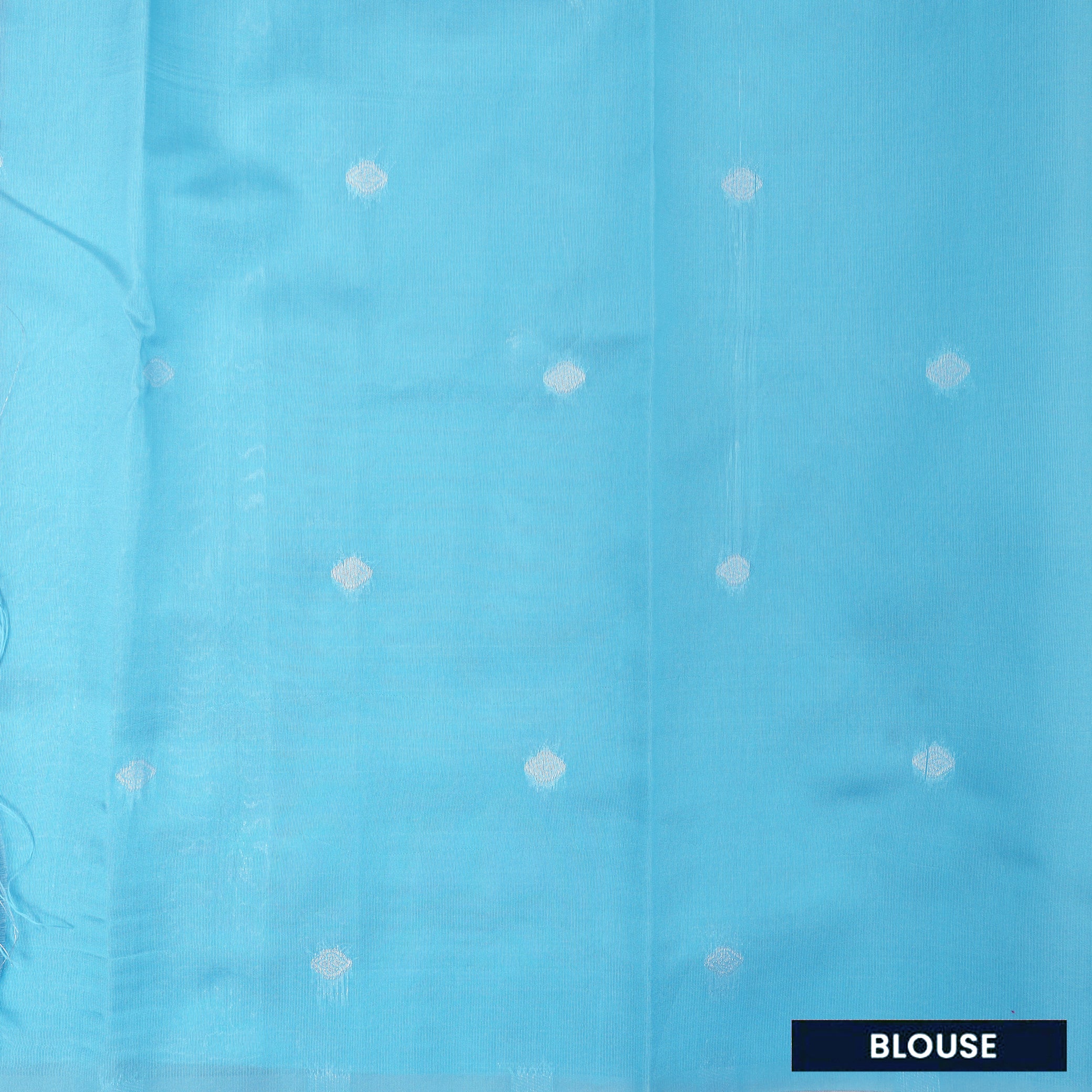 Rose Pink with Blue Litchi Silk Saree