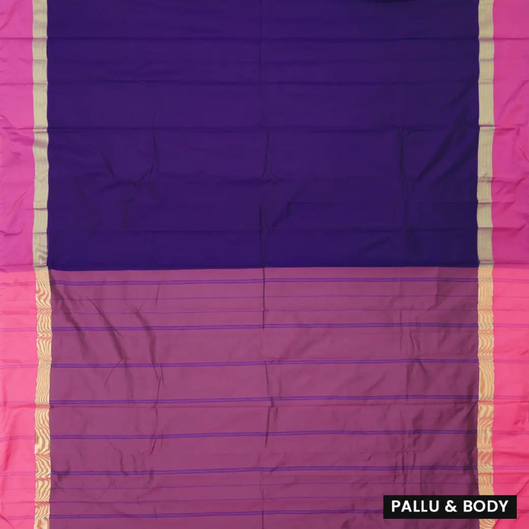 Purple with Pink Arani Silk Saree