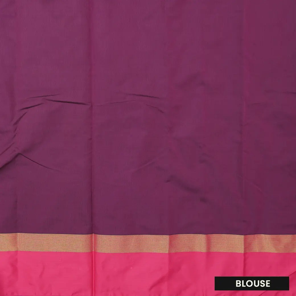 Purple with Pink Arani Silk Saree