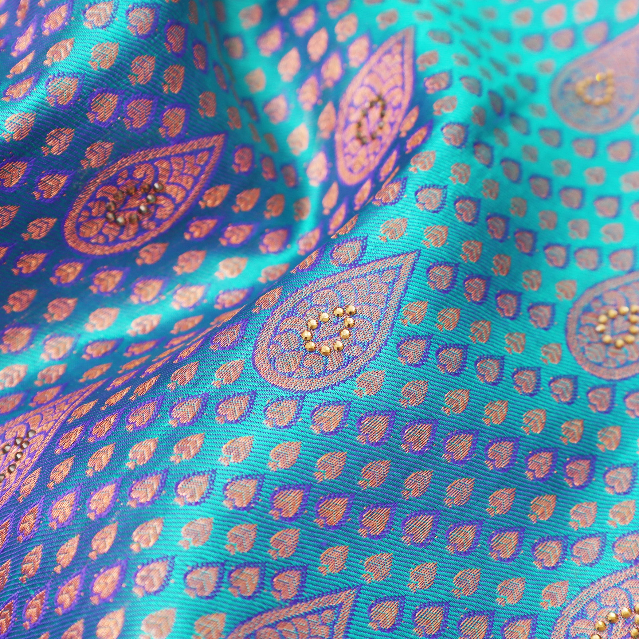 Sky Blue pure Kanchipuram silk saree