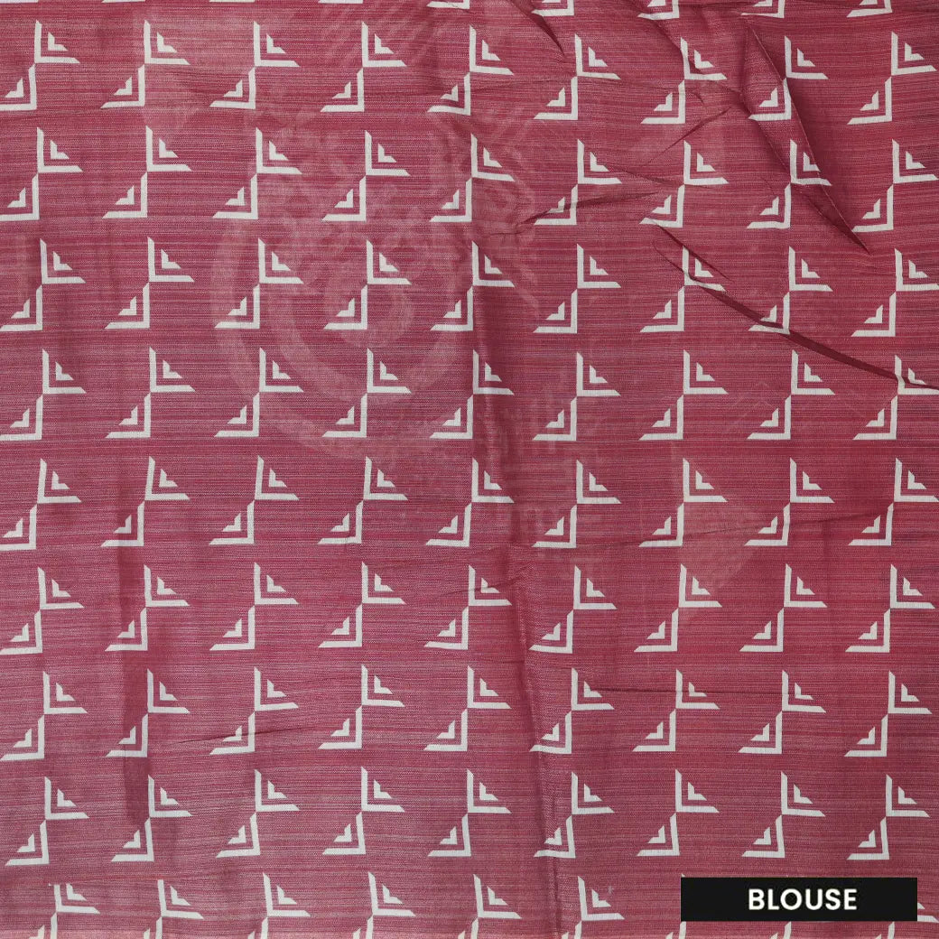 Pink with Green Tissue Silk Saree
