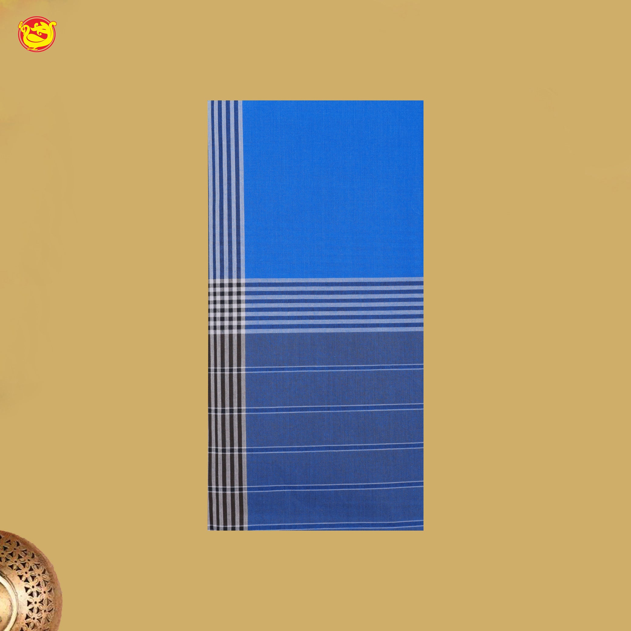 Men’s Checked Cotton Stitched Lungi