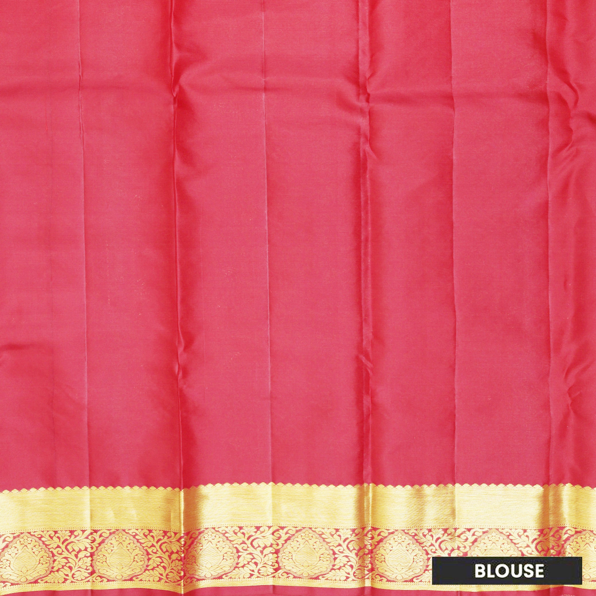 Red Color Golden Zari Border Wedding Silk Saree