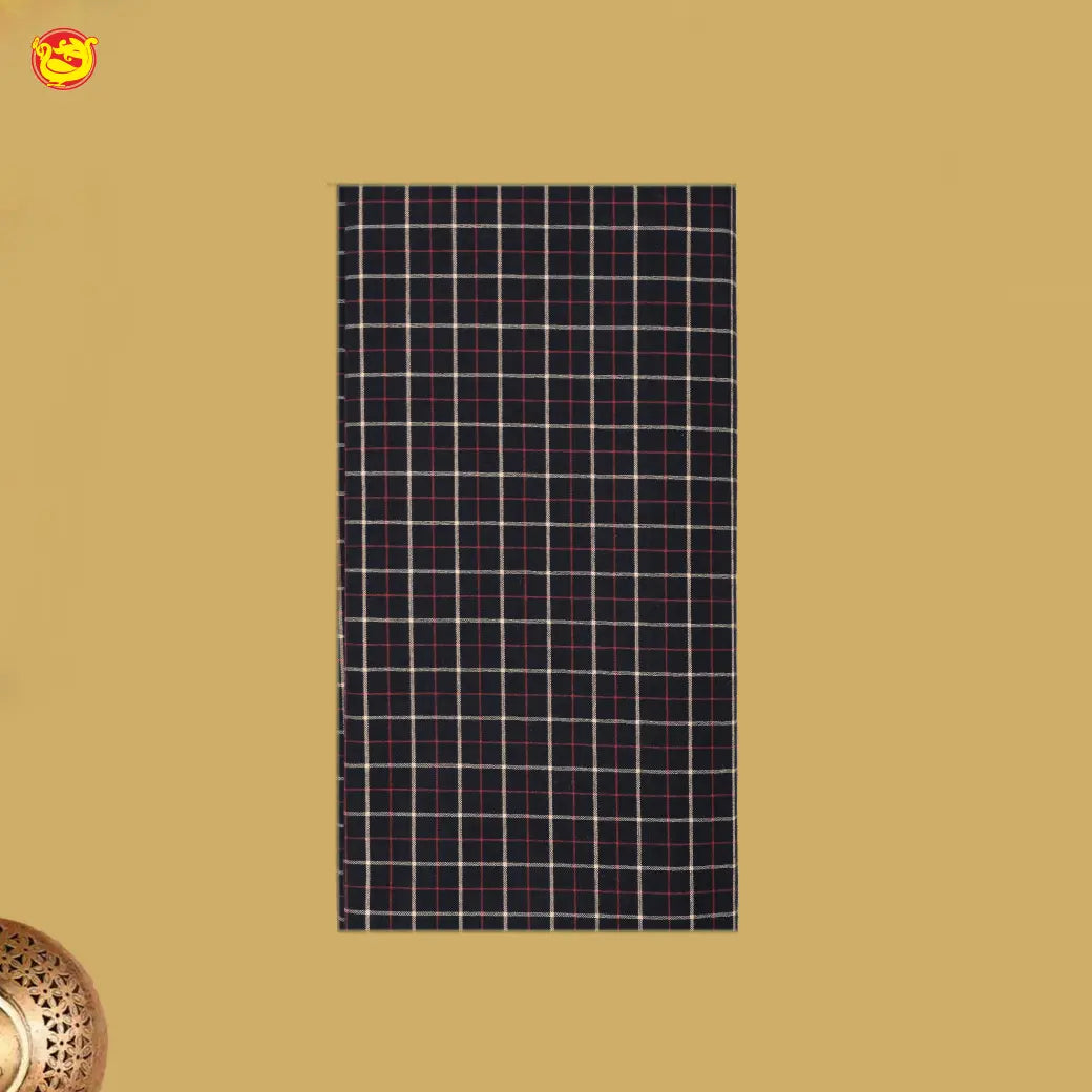 Men’s Checked Cotton Stitched Lungi