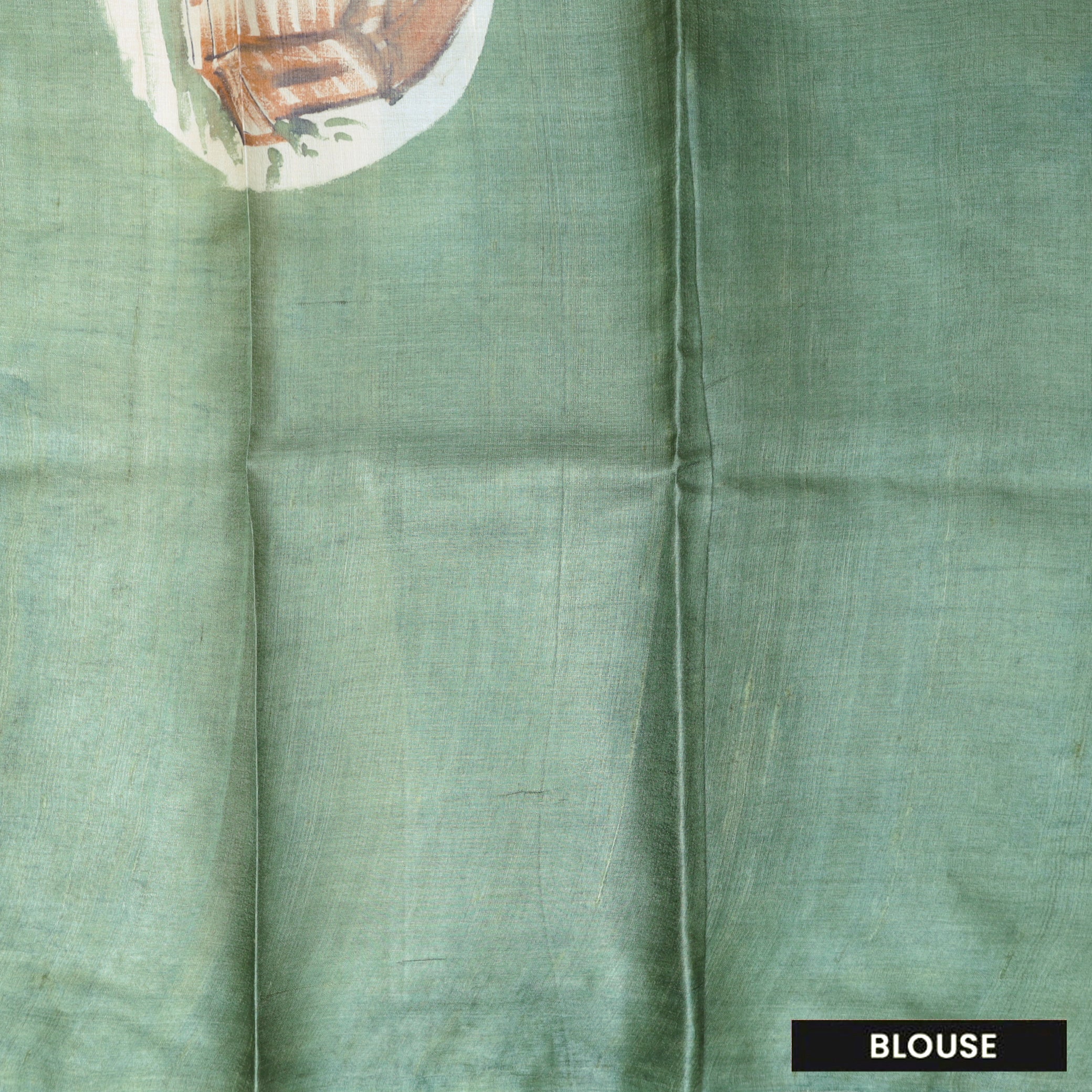 Pure Tussar Silk Saree Multi Colour With Floral Design and Painted Prints and Zari Woven Border