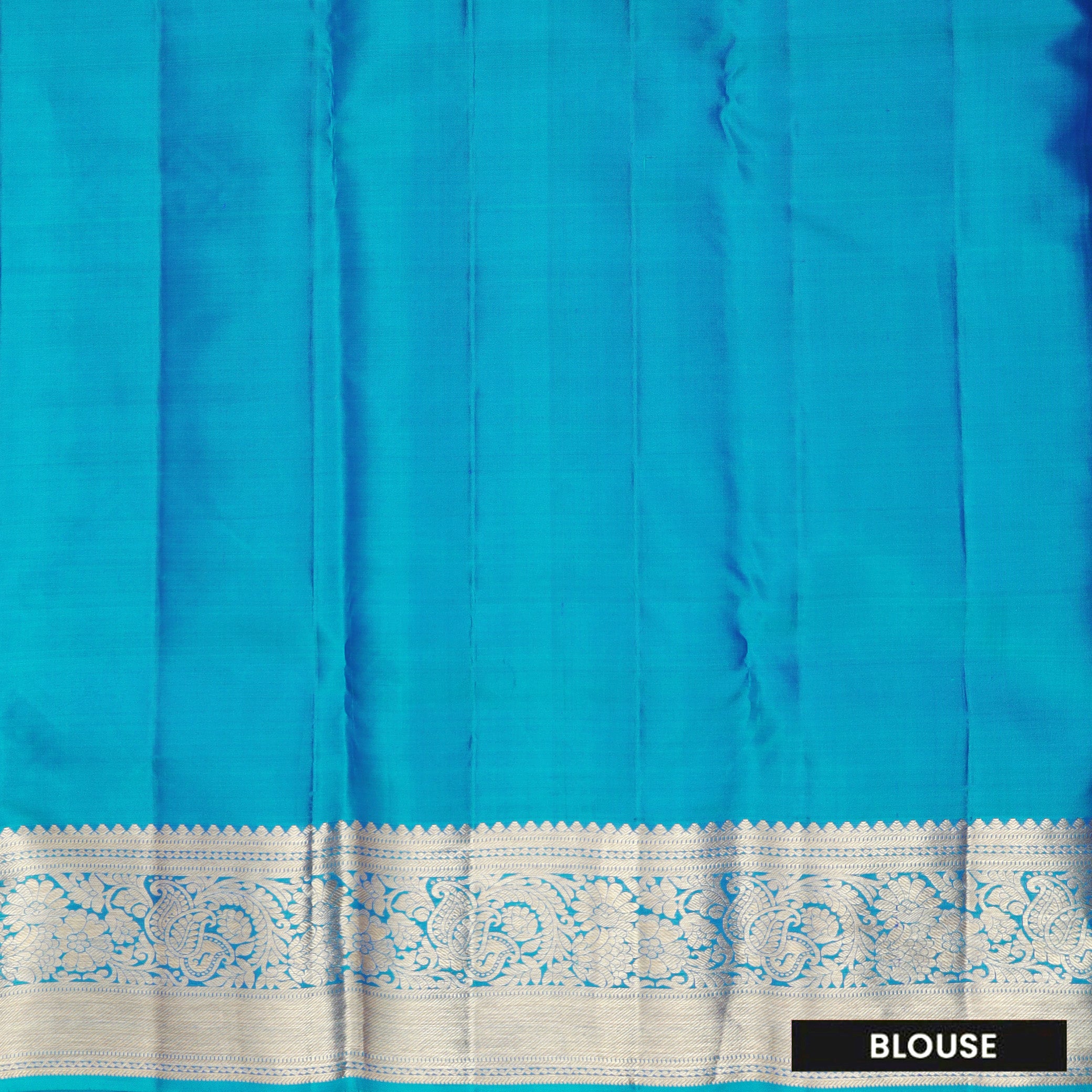 Grape With Blue pure Kanchipuram silk saree
