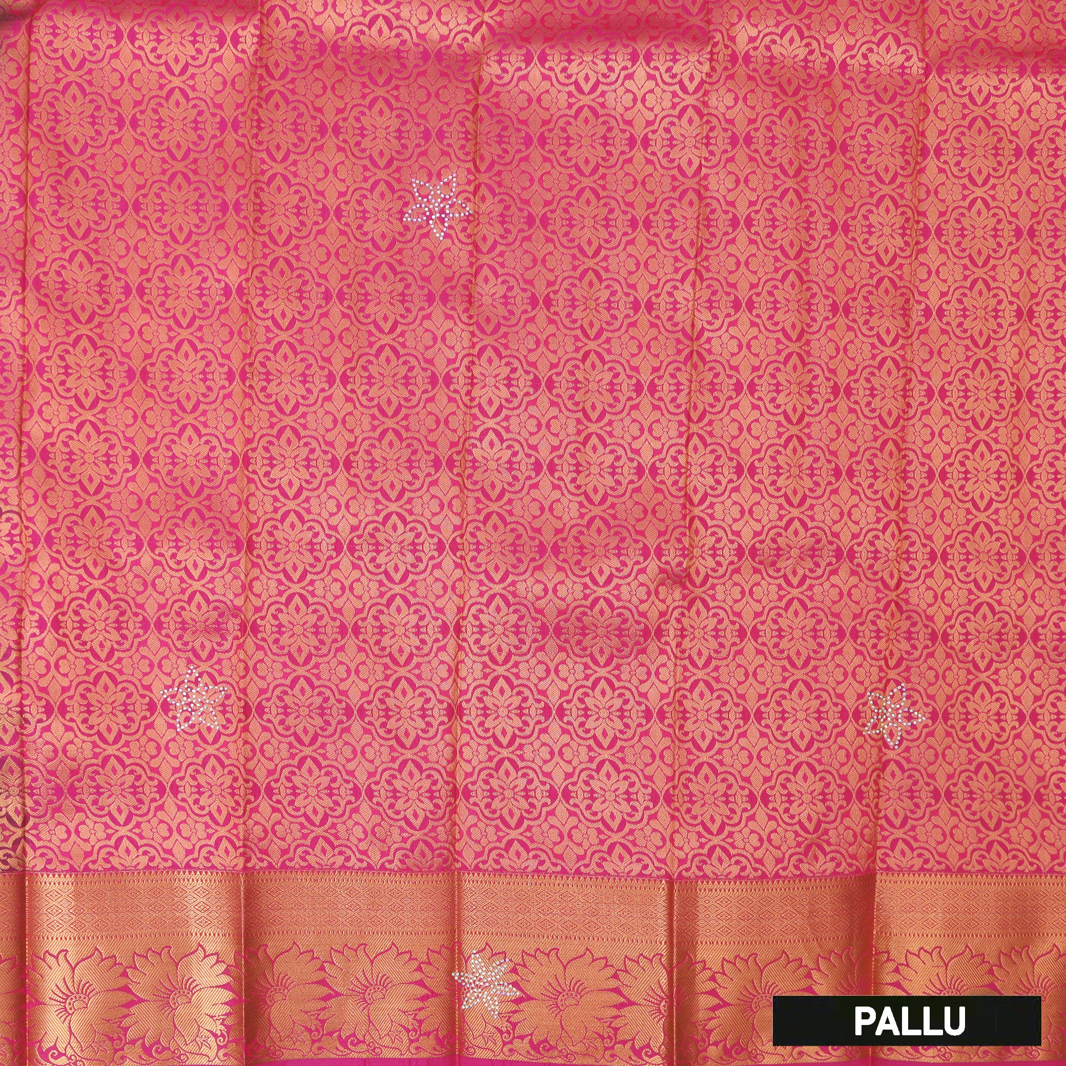 Forest Green with Pink Art Silk Saree