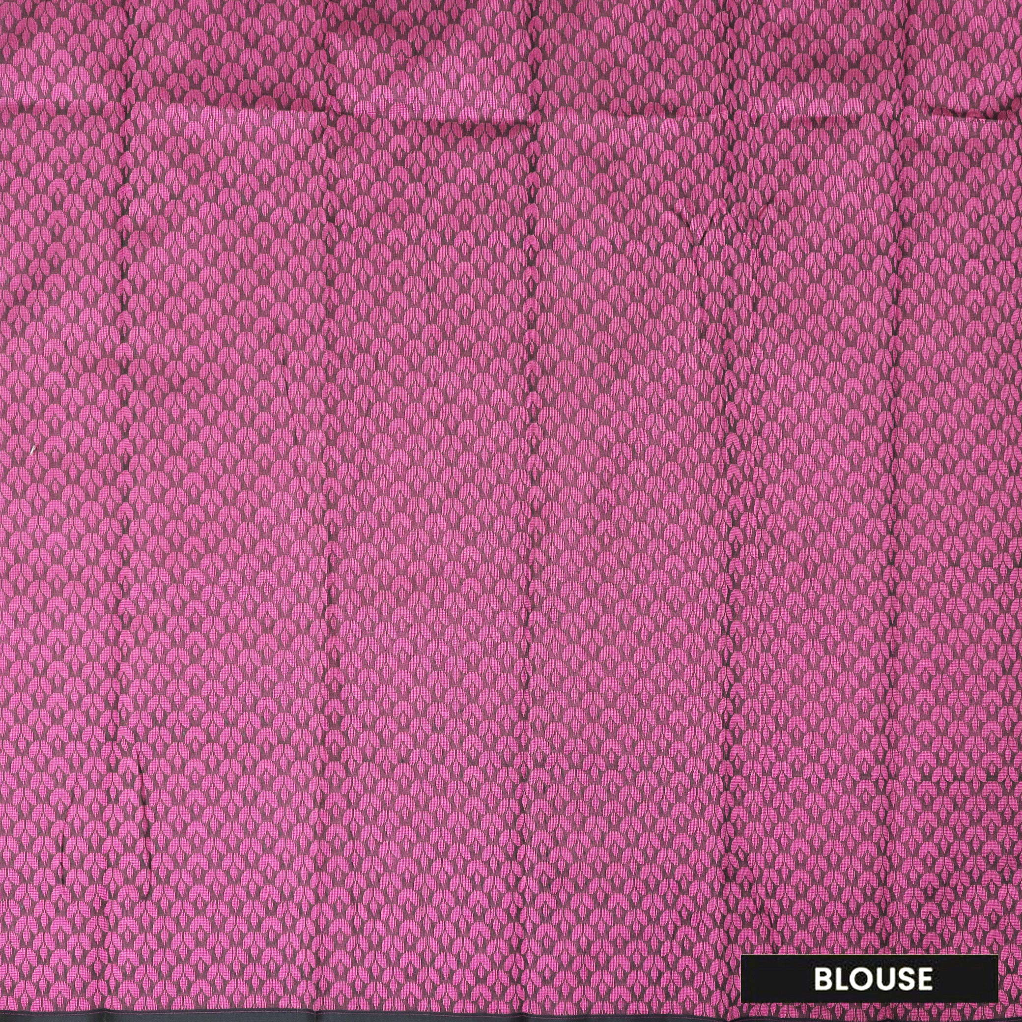 Block With Pink Silk Cotton Saree Without Border
