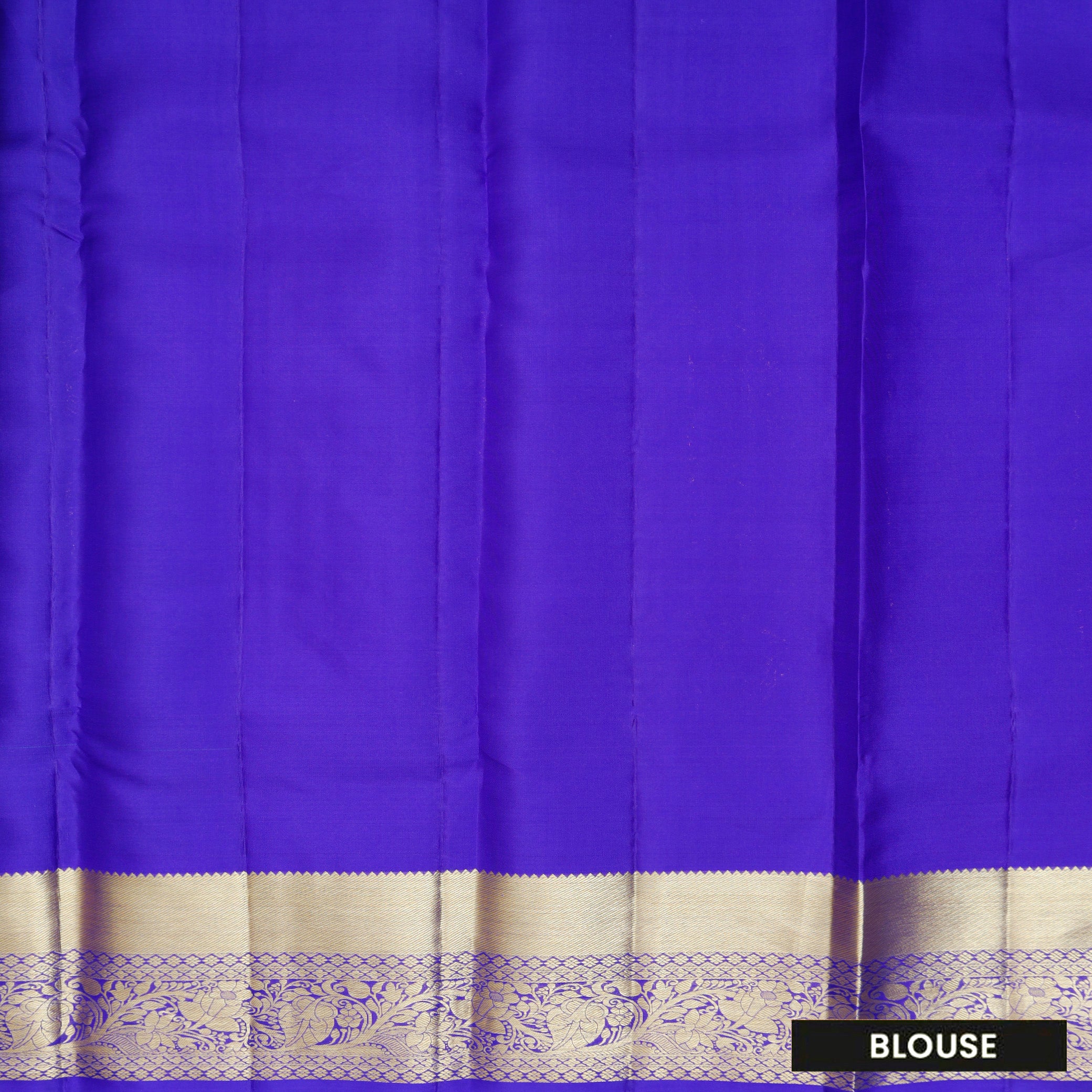 Green With Royal Blue pure Kanchipuram silk saree