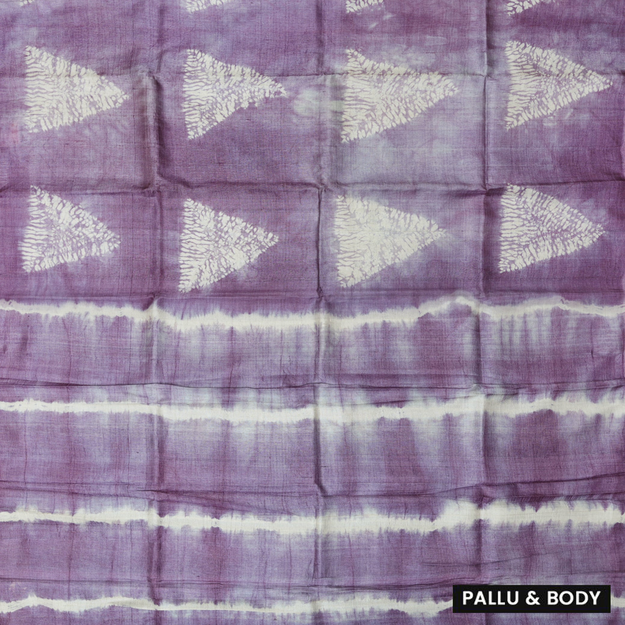 Pure Tussar Silk Saree Grape Colour With Floral Design and Painted Prints and Zari Woven Border