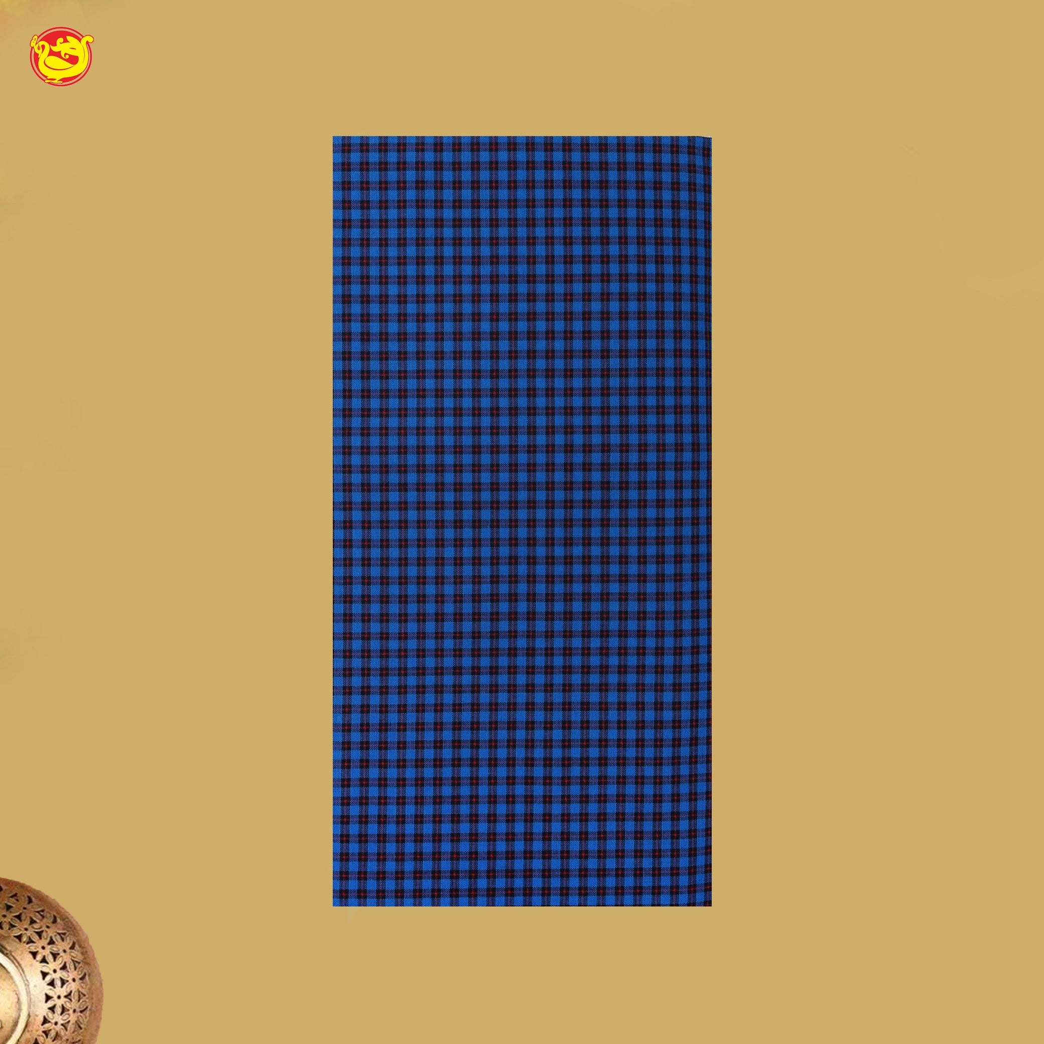 Men’s Checked Cotton Stitched Lungi
