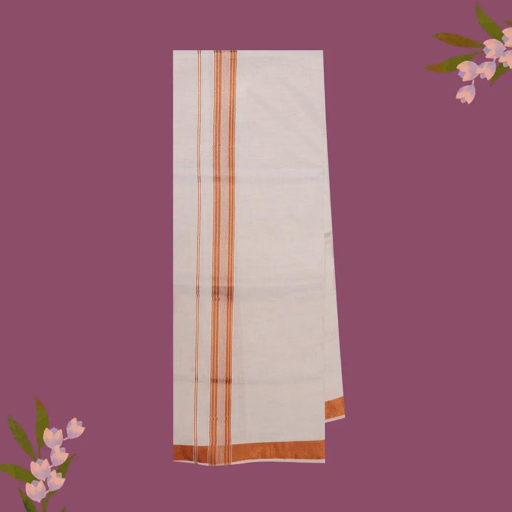 Copper Tissue with Men’s Dhoti
