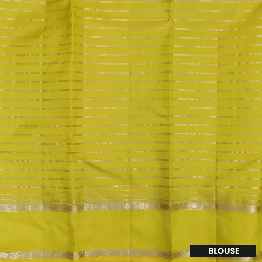 LEMON YELLOW CHECKED TRADITIONAL SOFT SILK SAREES