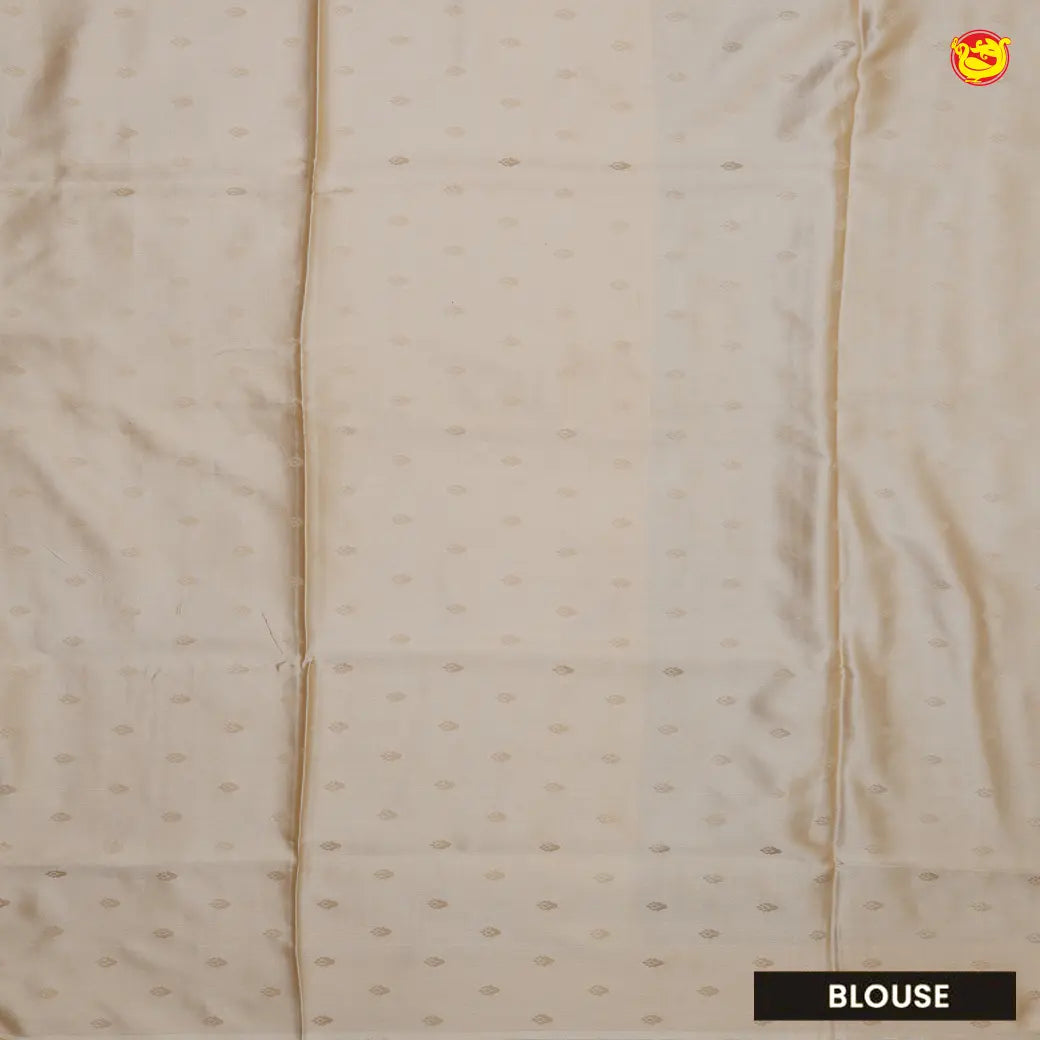 Beige colour Banarasi Saree with Woven Designs