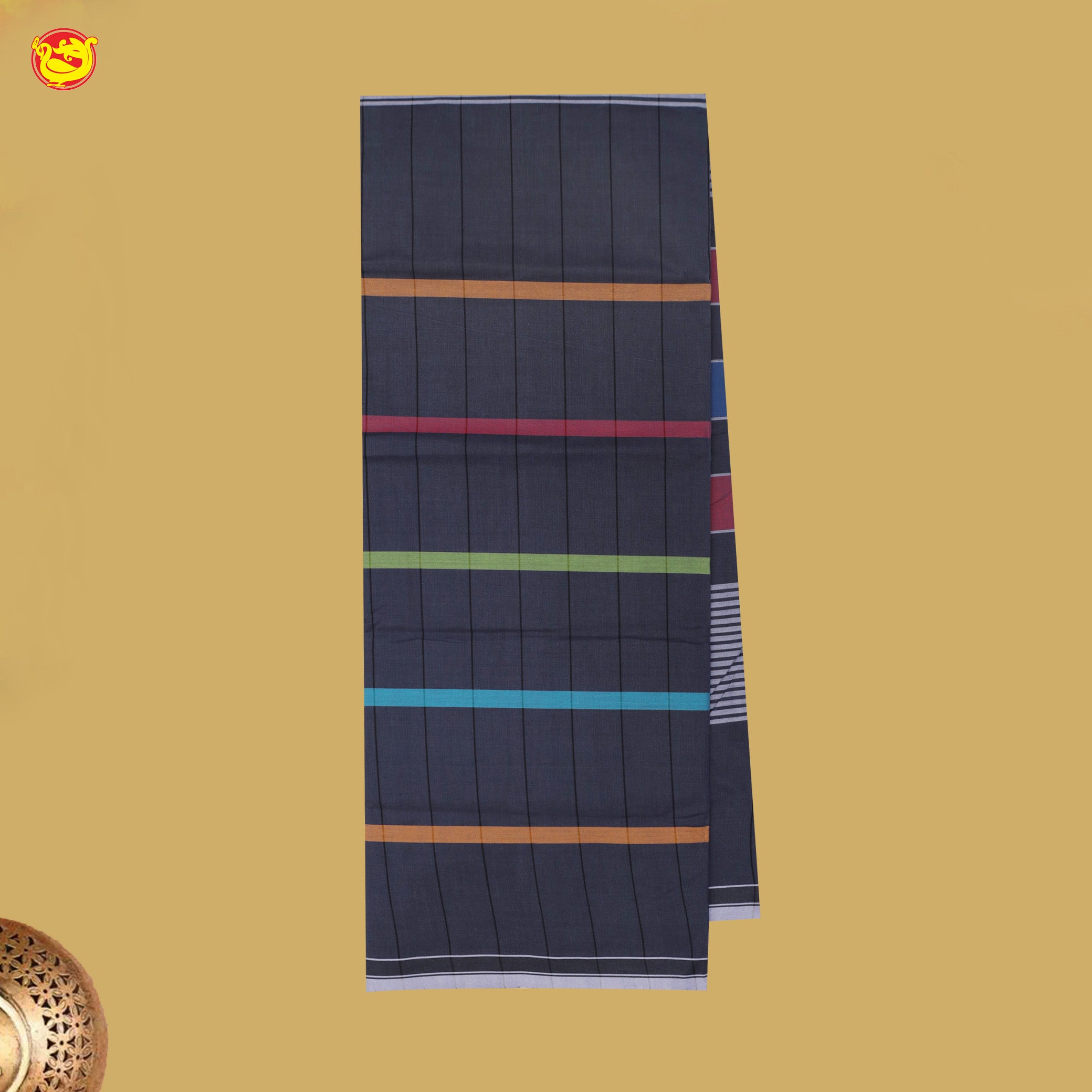 Men’s Checked Cotton Stitched Lungi