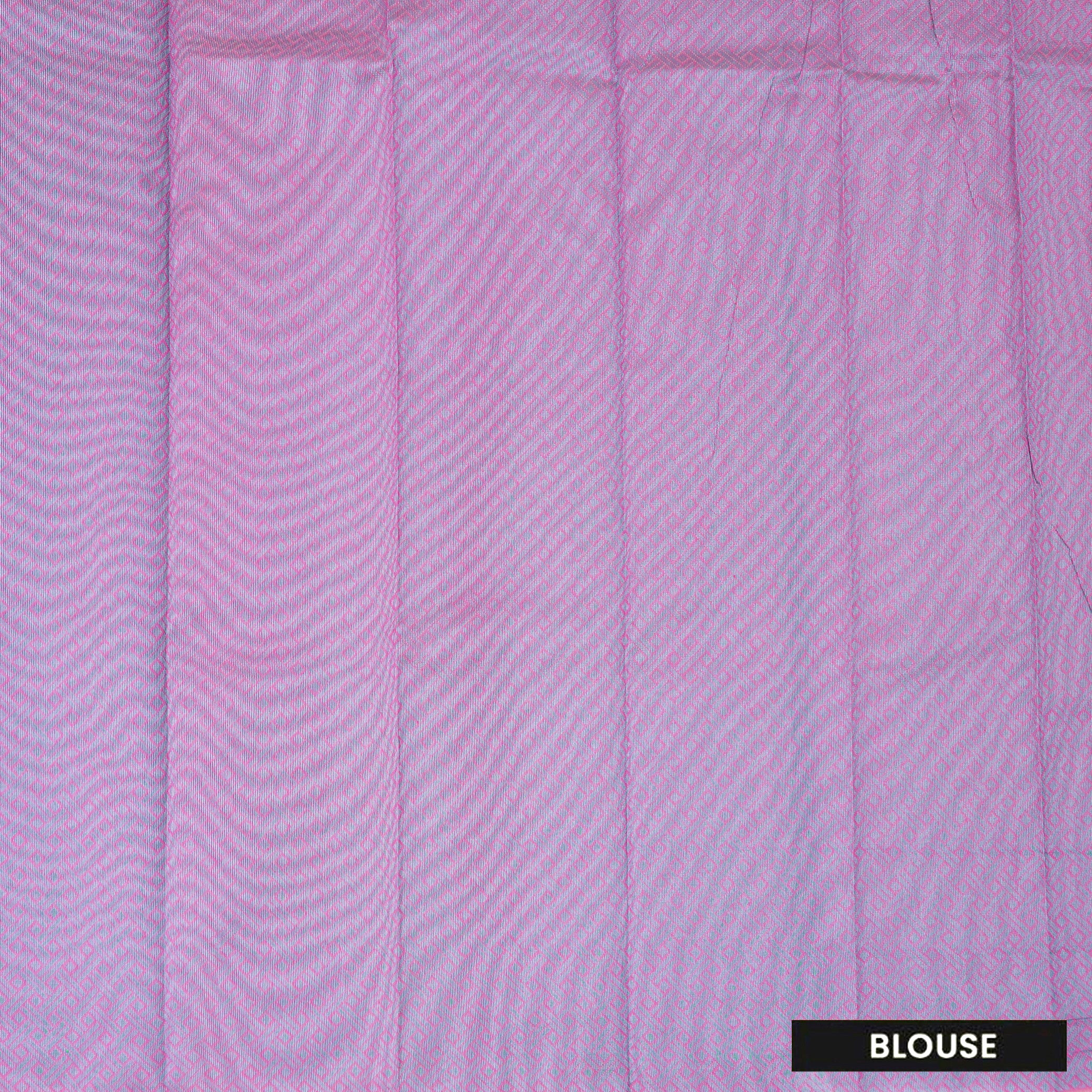 Pink Colour Silk Cotton Saree Without Border