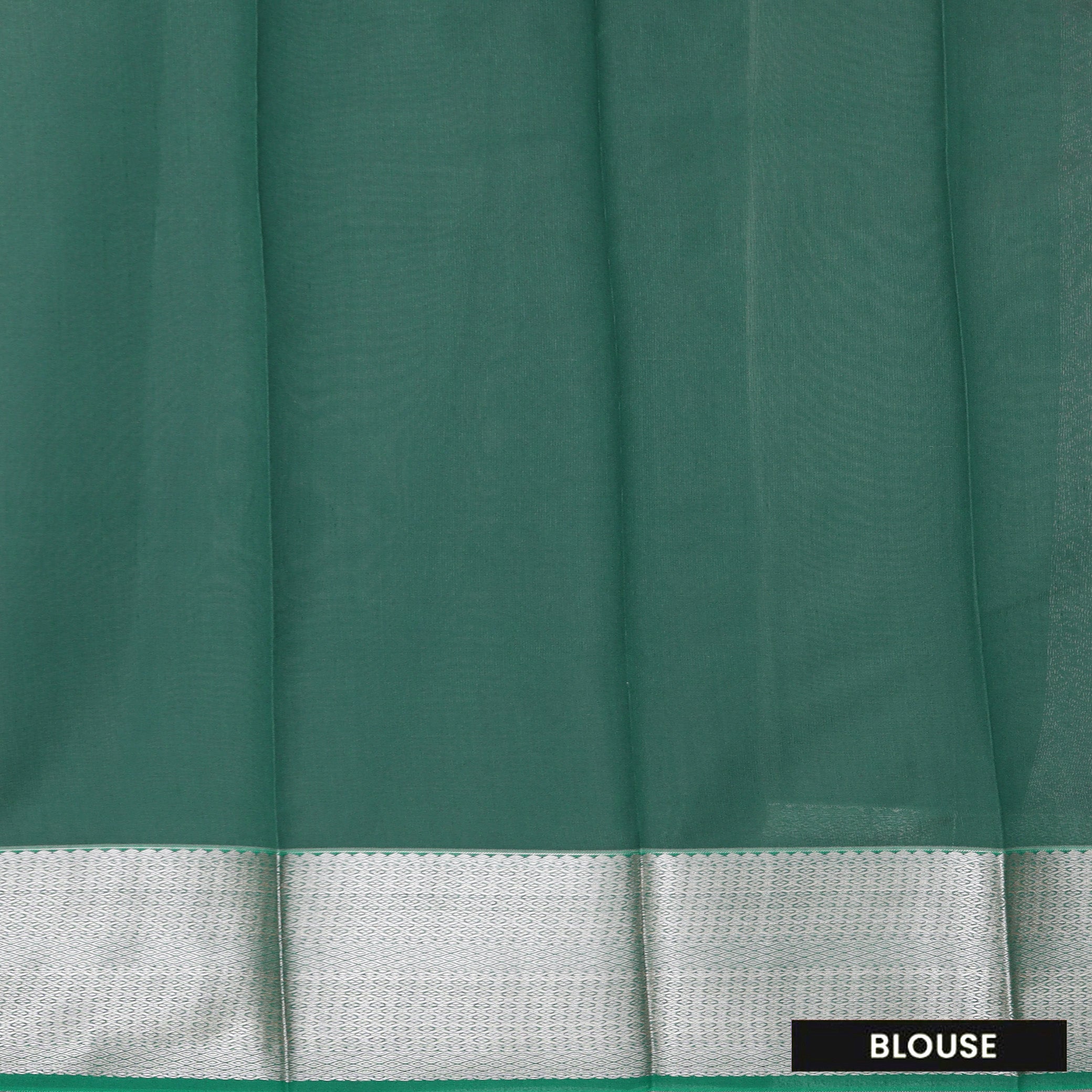 Light Pink With Green Silk Cotton Saree