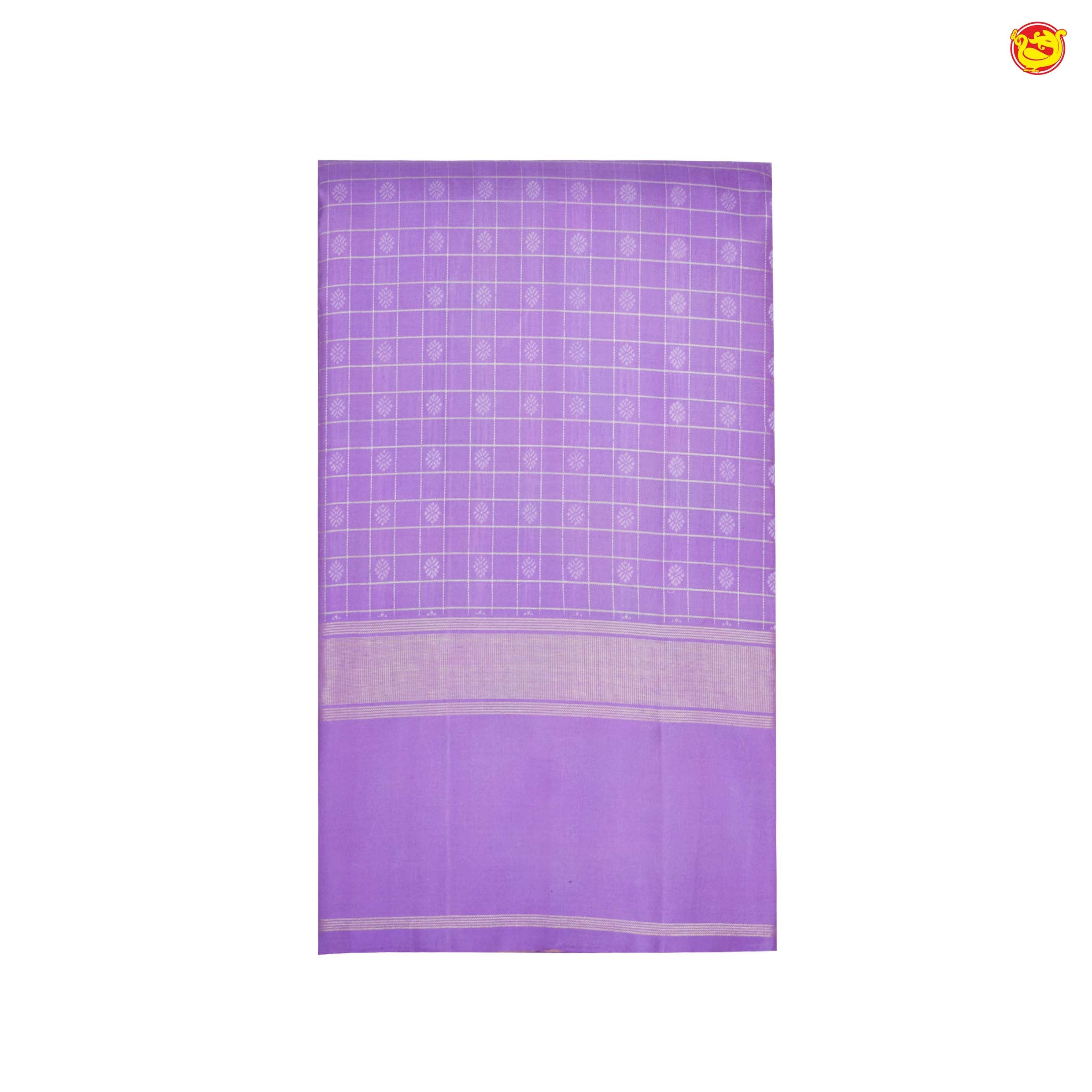 Lavendar colour soft silk saree
