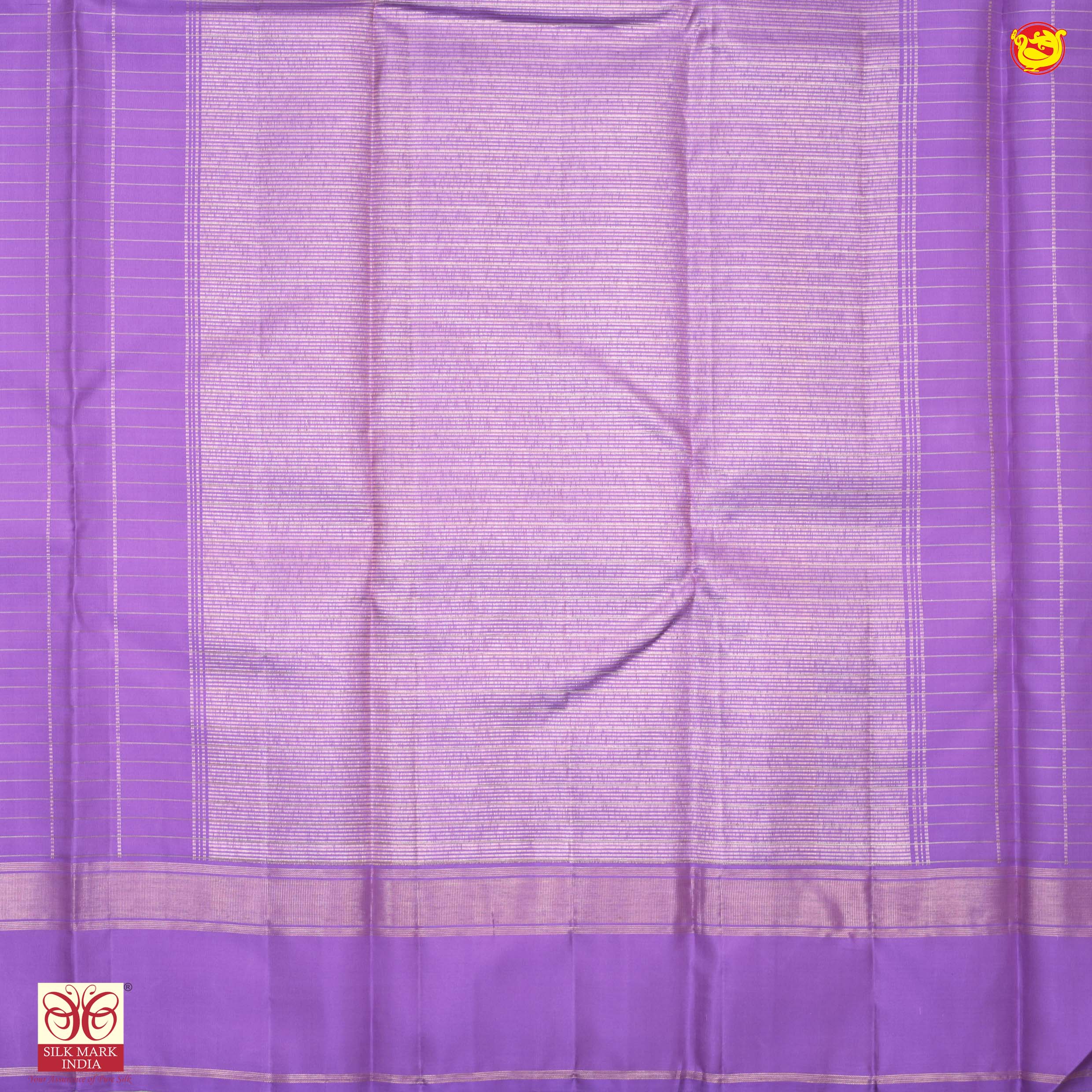 Lavendar colour soft silk saree