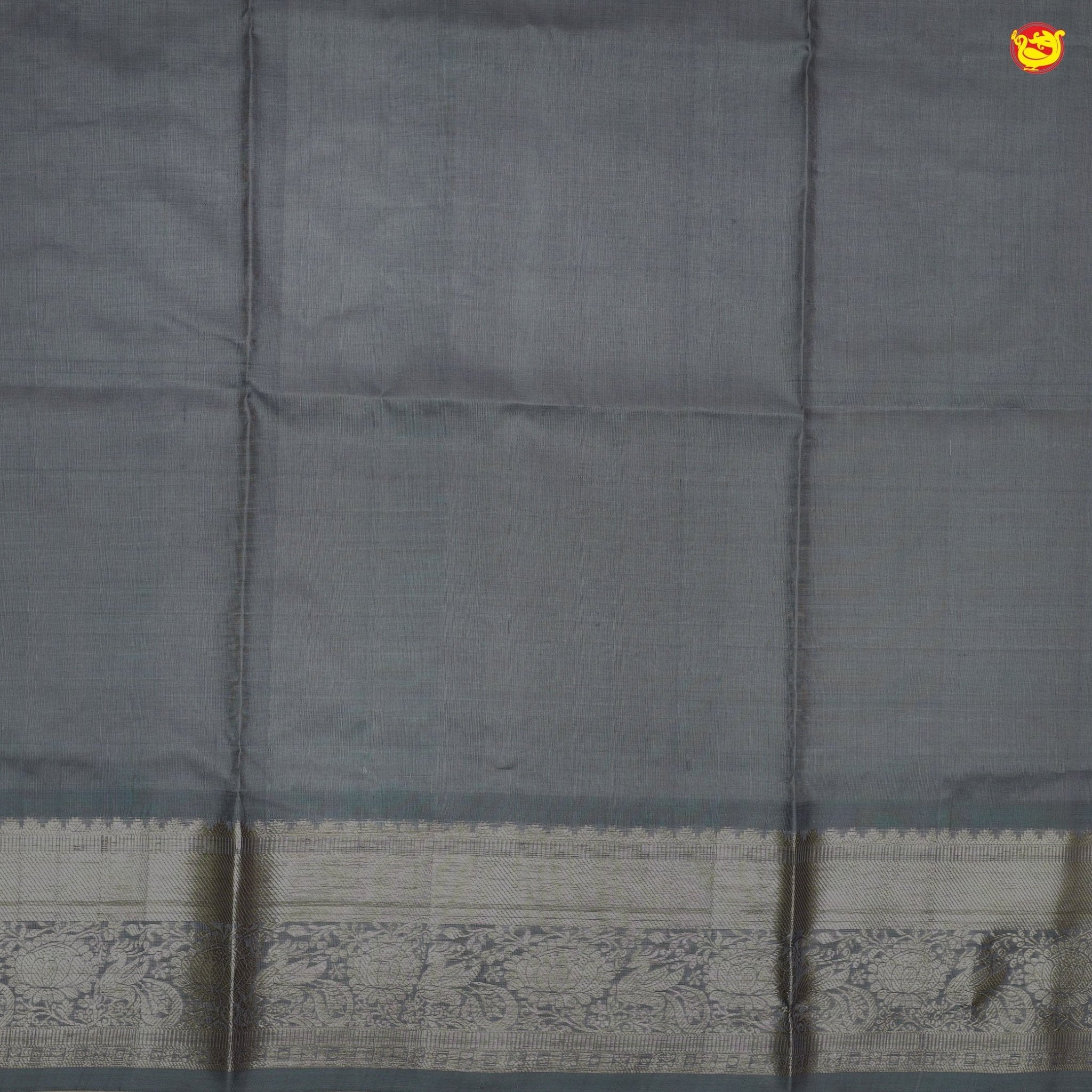 Light English grey pure Venkatagiri silk saree - Thenianantham