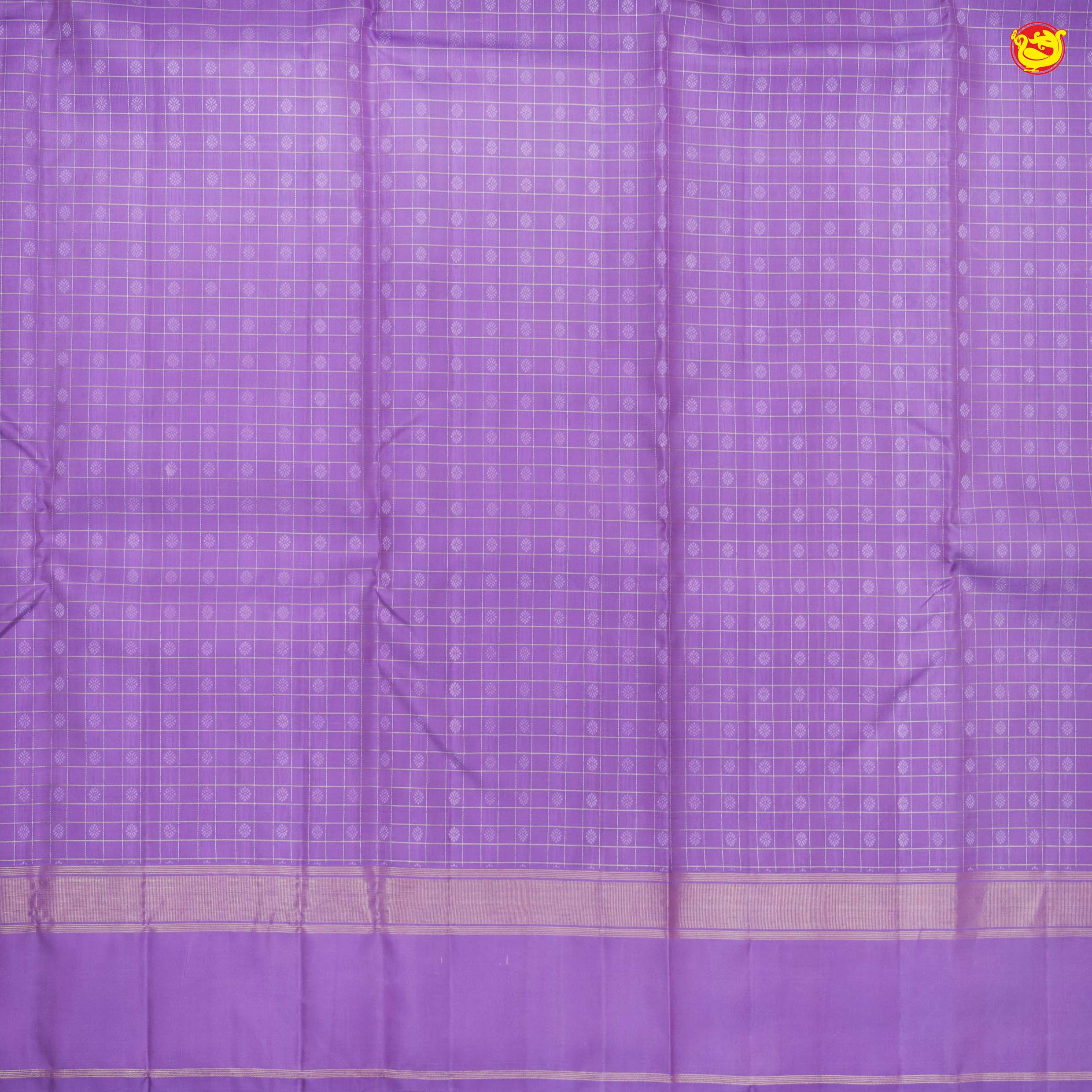 Lavendar colour soft silk saree