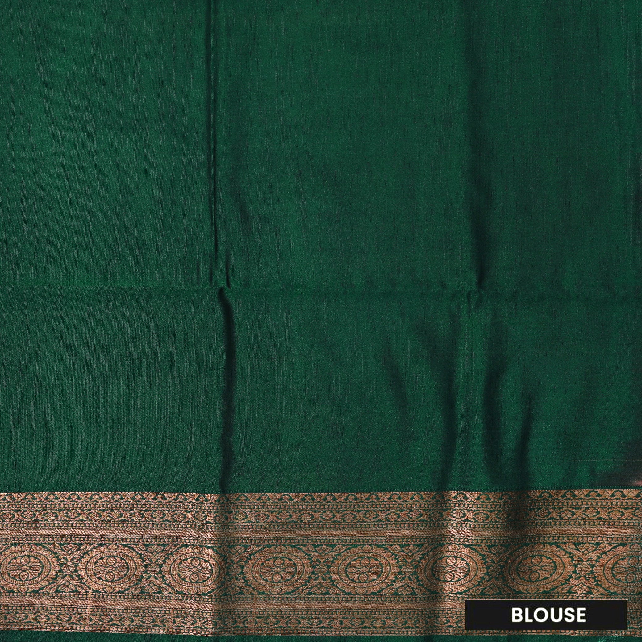 Reddish Brown with Green Soft Silk Saree