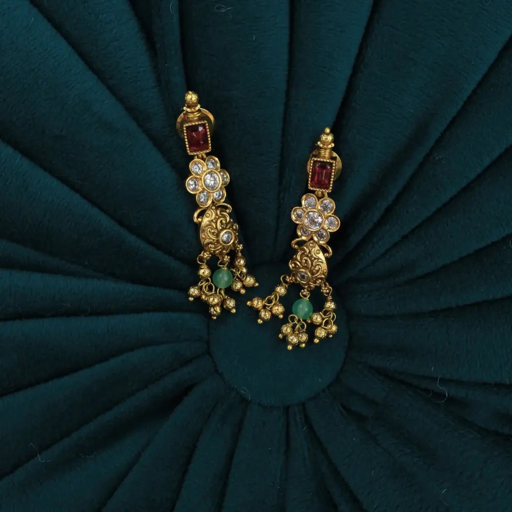 Kemp antique necklace with earrings set - Thenianantham