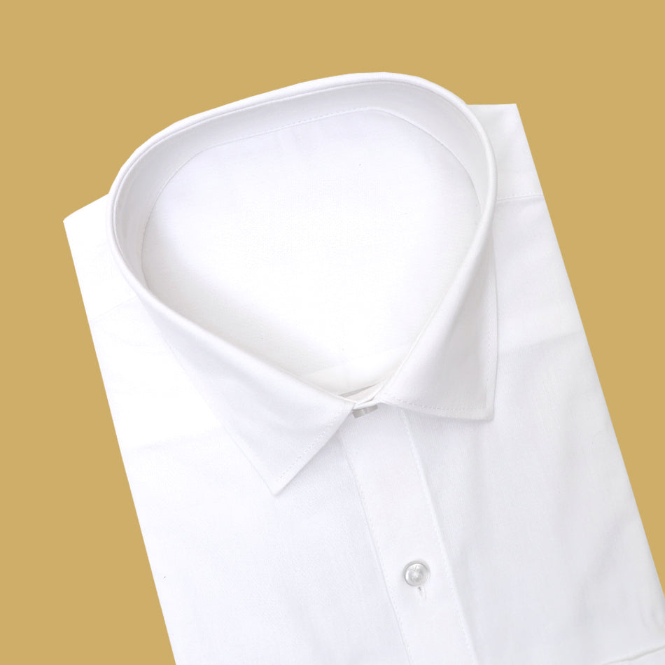 Men’s White Cotton Half Sleeve Shirt