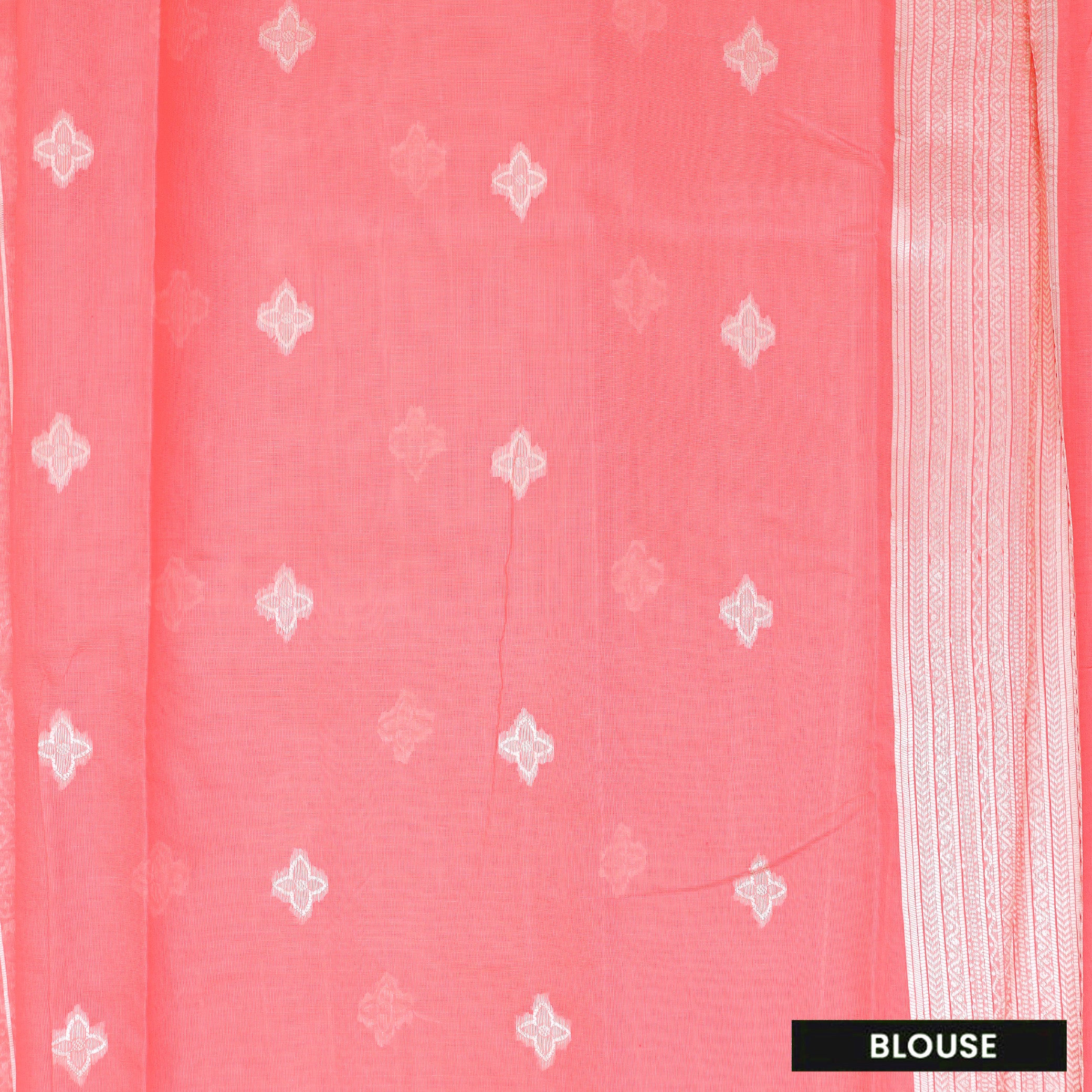 Peach Colour Fancy Weaving Saree