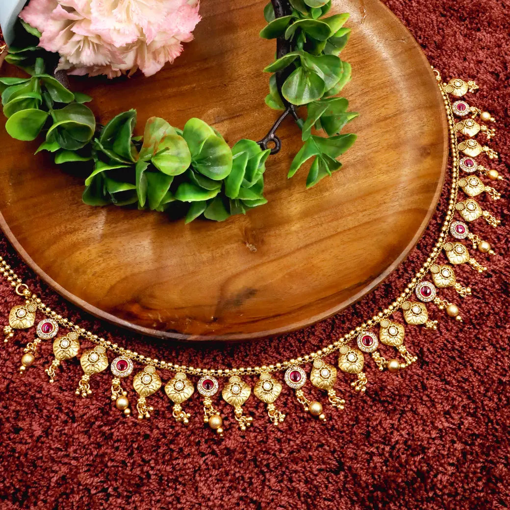 Antique hip belt with beautiful hangings
