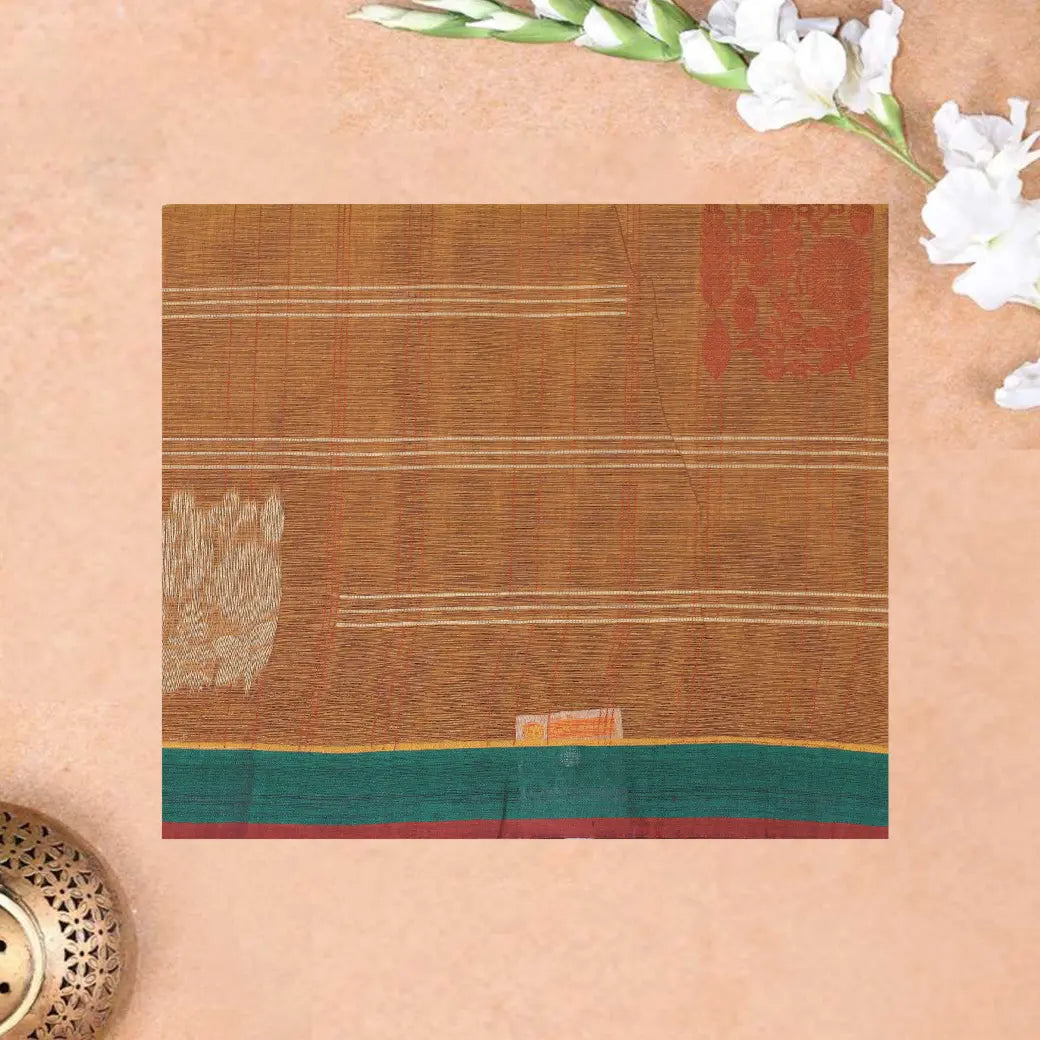 Orange Color Negamam Cotton Saree