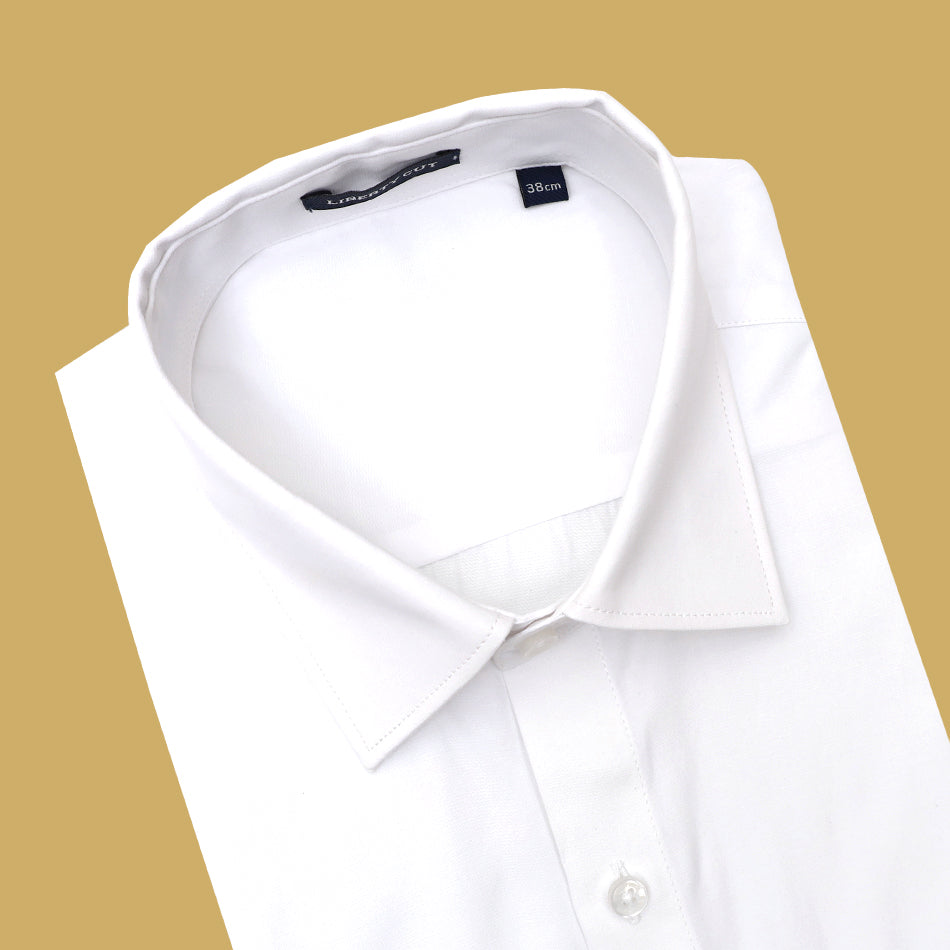 Men’s White Cotton Half Sleeve Shirt