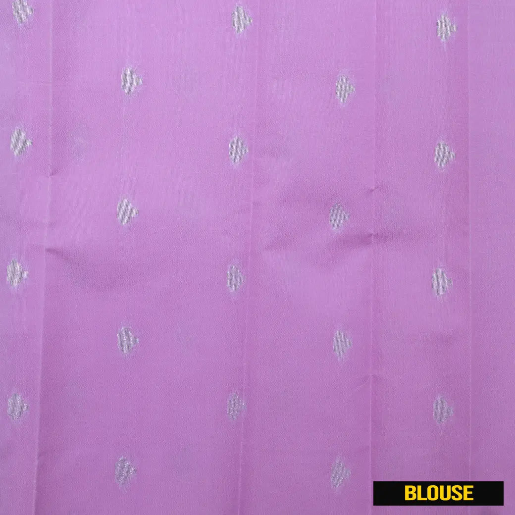 Yellow with Lavender Kubera Silk Saree
