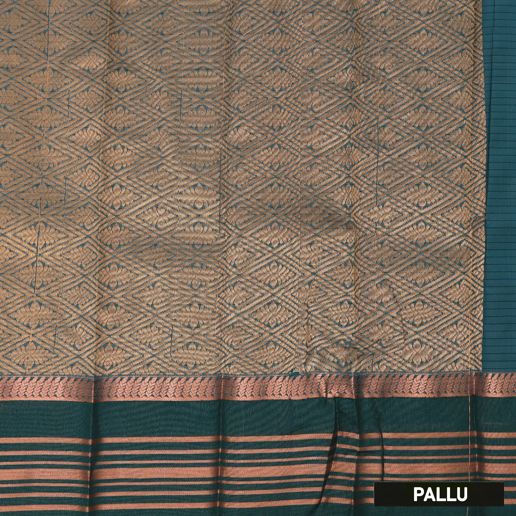 Bright Pink With Green Silk Cotton Saree