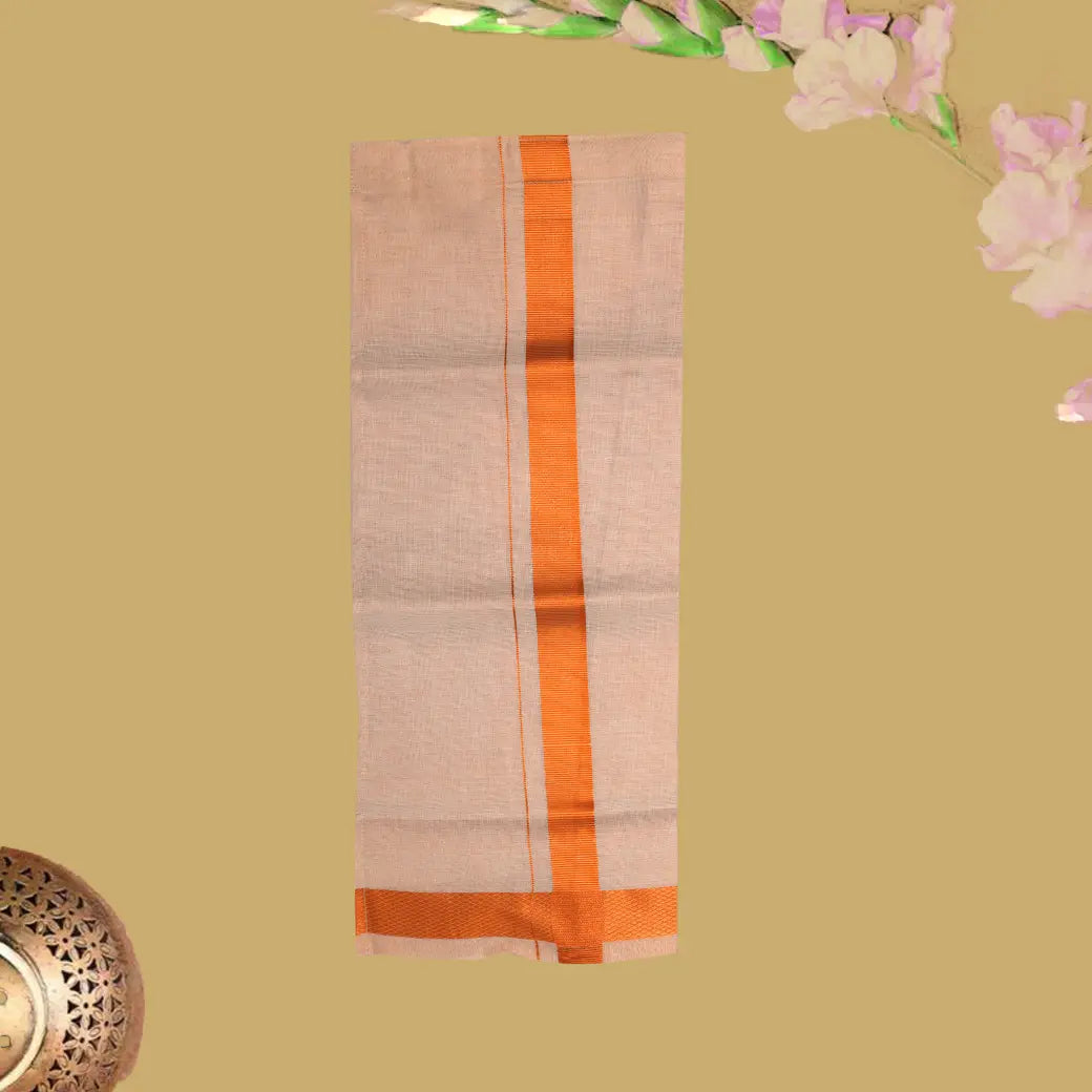 Copper Tissue with Boy’s Readymade Shirt And Dhoti Set