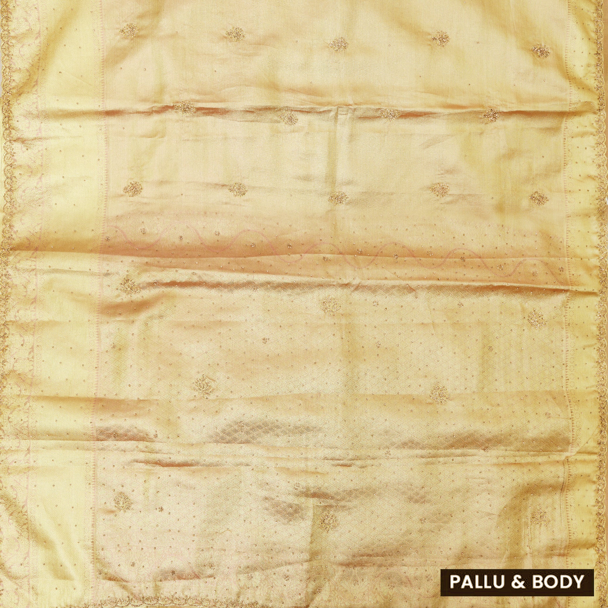 Gold Colour Tissue Silk Saree