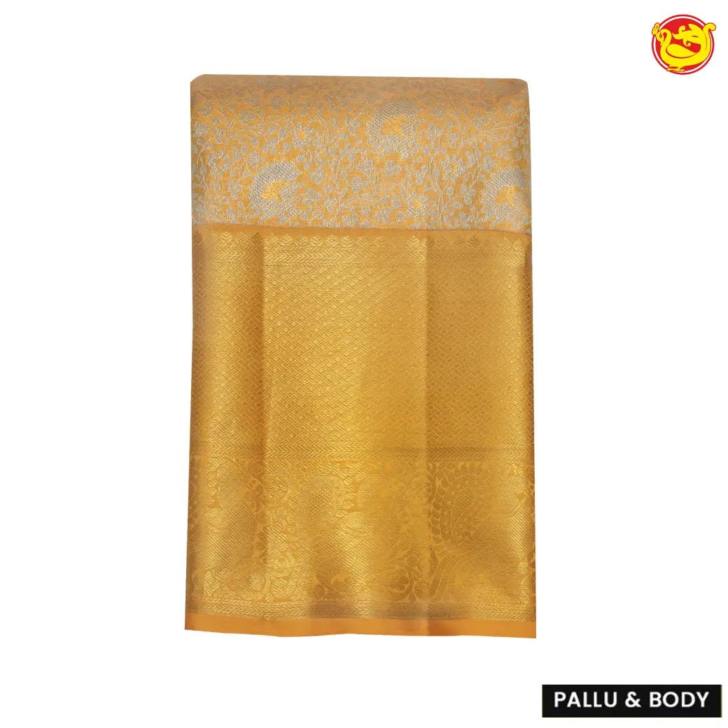 Gold tissue Kanchipuram silk saree - Thenianantham