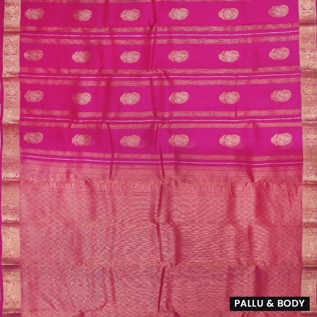 Pink Colour Soft Silk Saree