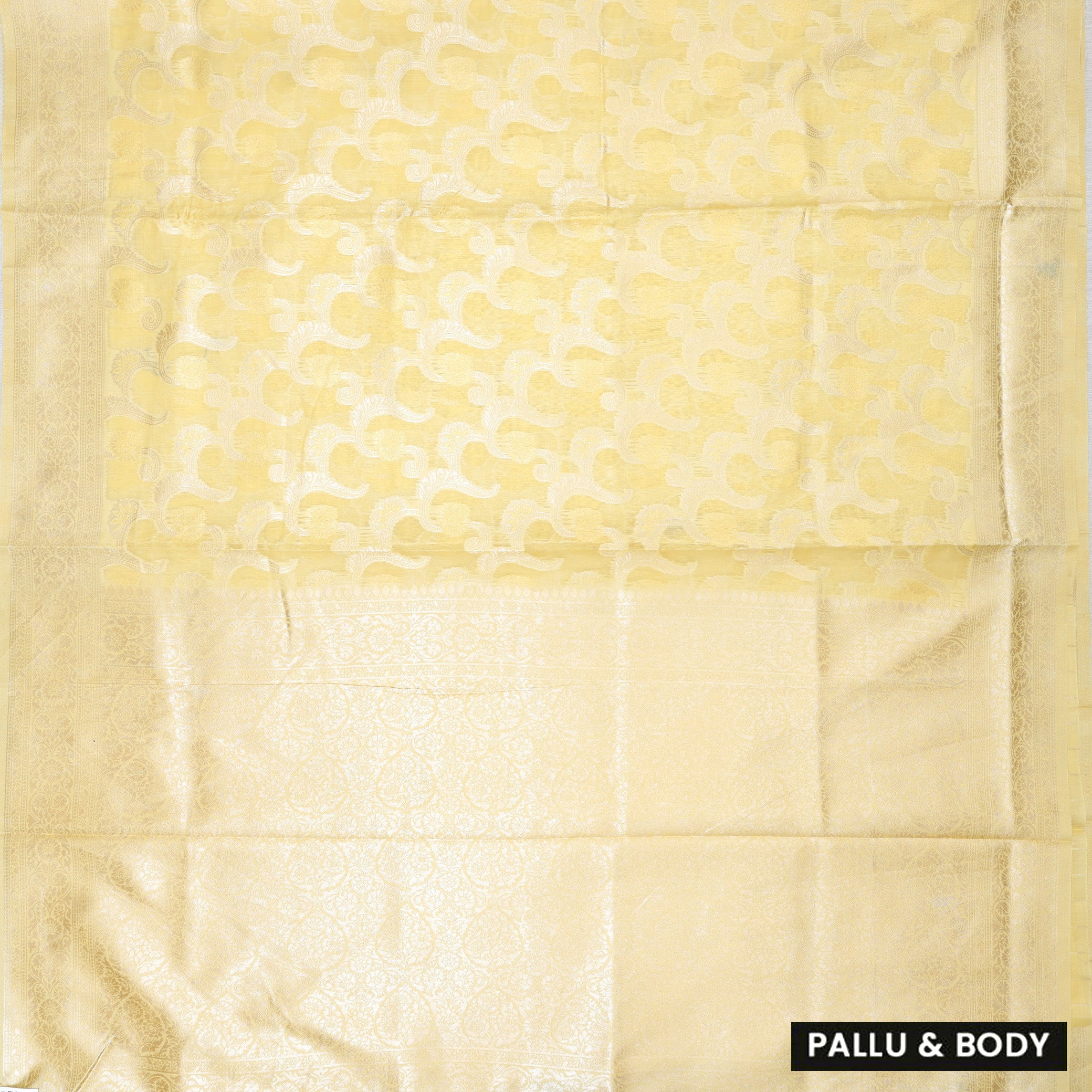 Yellow Colour Fancy Weaving Saree