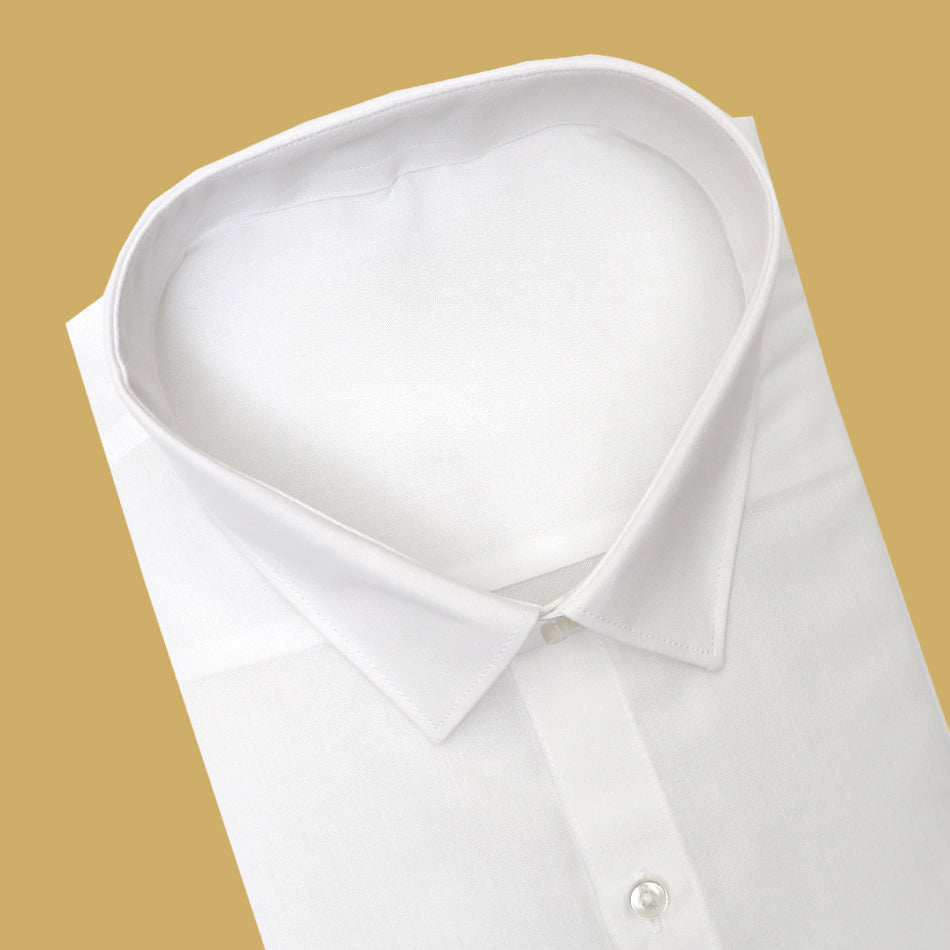 Men’s White Cotton Half Sleeve Shirt