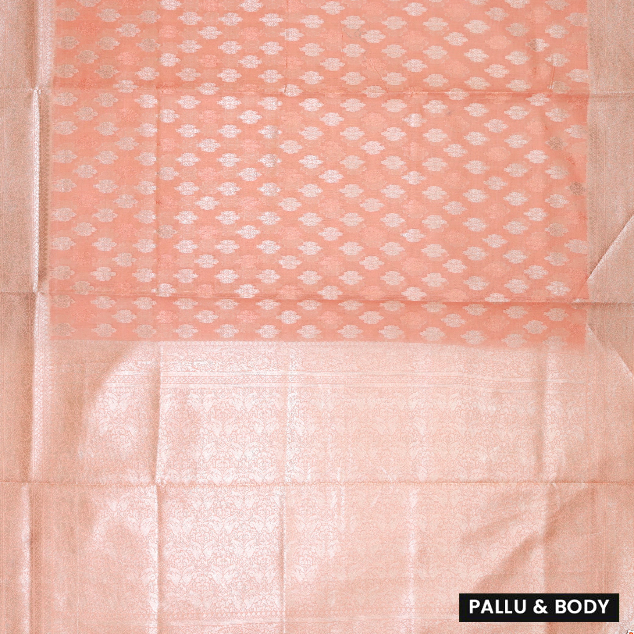 Orange Colour Fancy Weaving Saree
