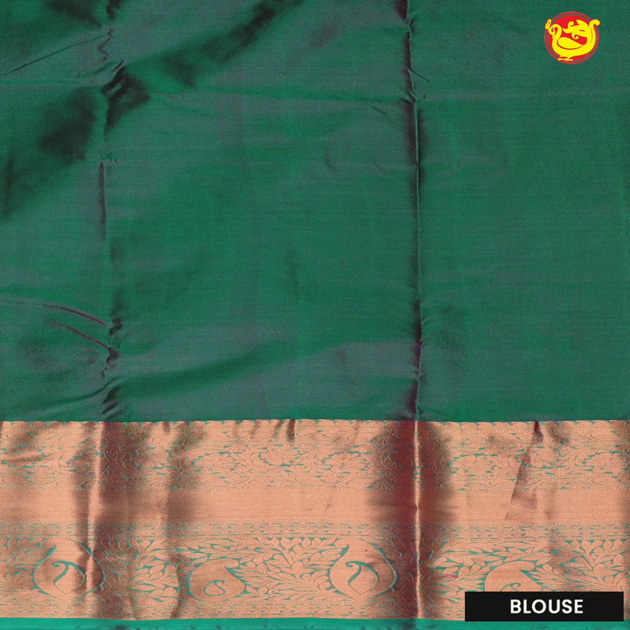 Red with Green Soft Silk Saree