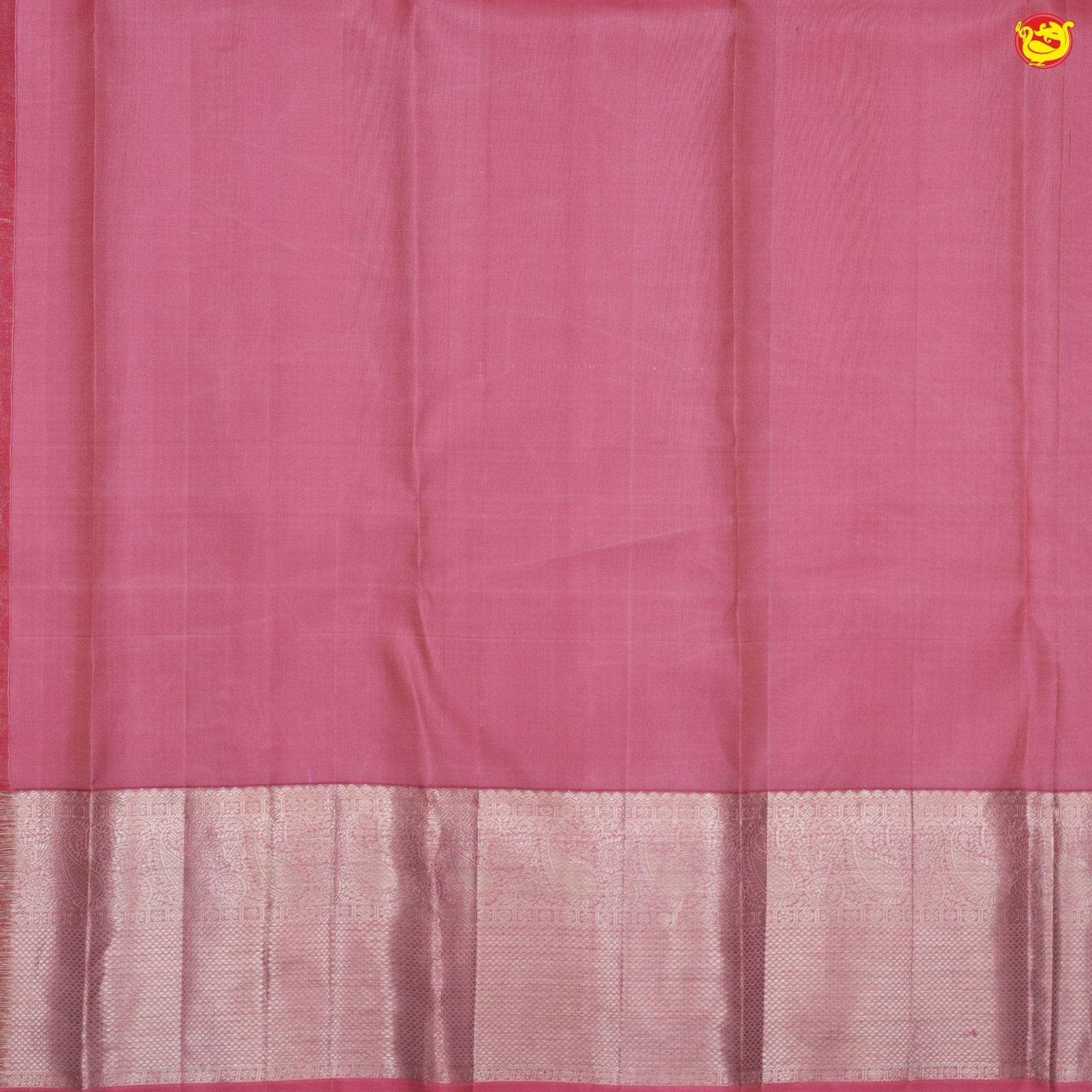 Pastel pink pure Kanchipuram silk saree - Thenianantham