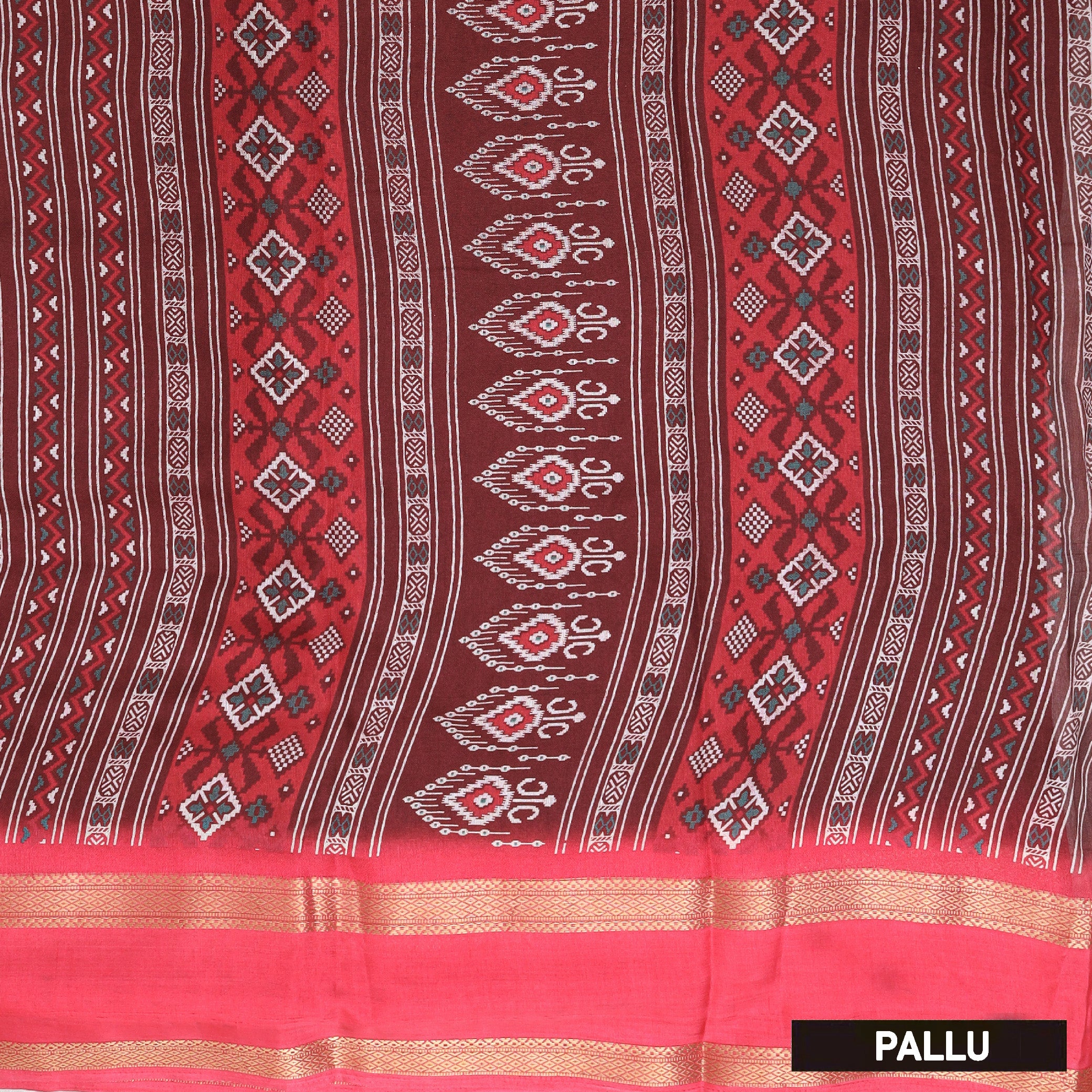 Brown with Rose Pink My sore Silk Saree