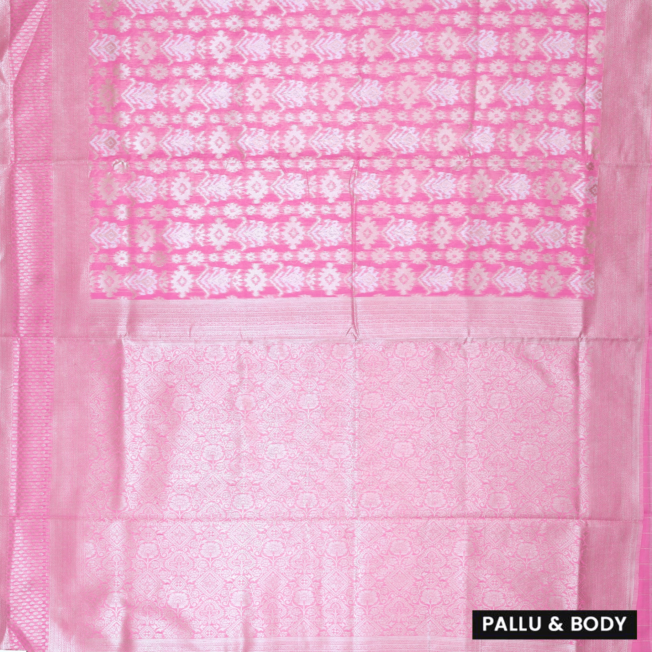 Pink Colour Fancy Weaving Saree