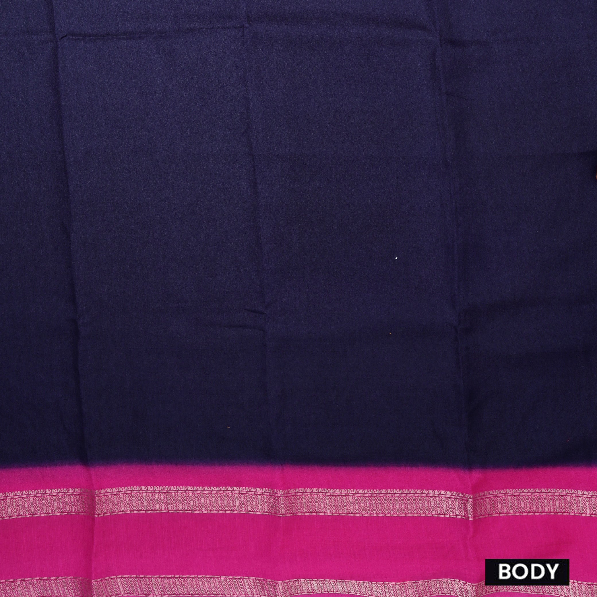 Navy Blue with Pink My sore Silk Saree