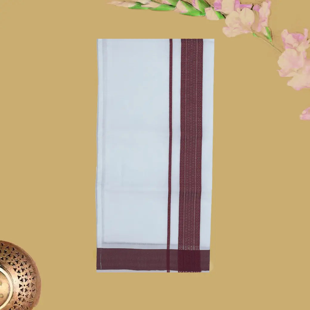 Purple Cotton with Boy’s Readymade Shirt And Dhoti Set