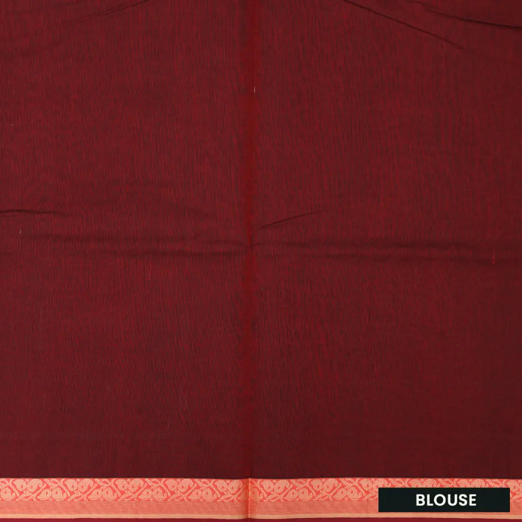 Brown Color Negamam Cotton Saree