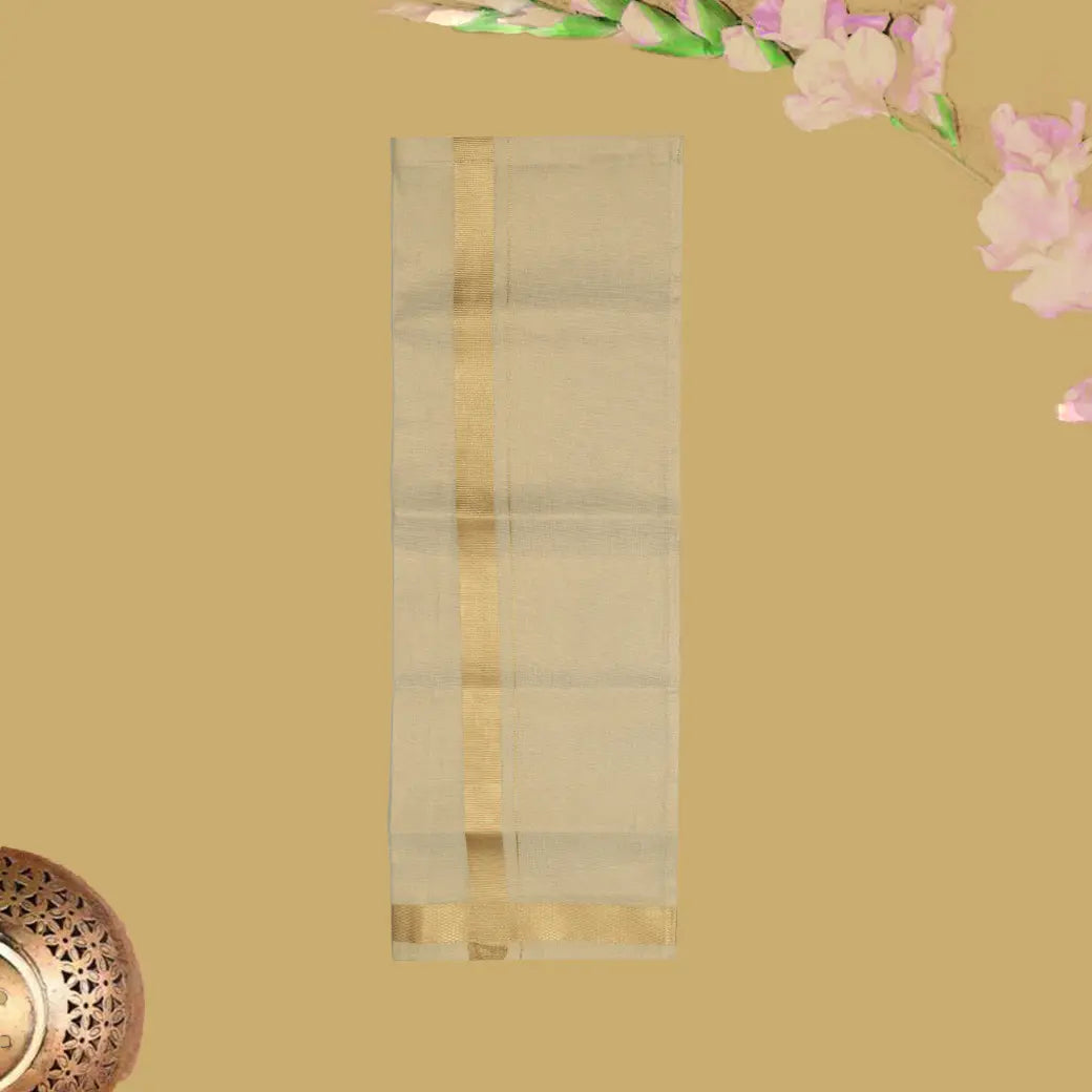 Gold Tissue with Boy’s Readymade Shirt And Dhoti Set